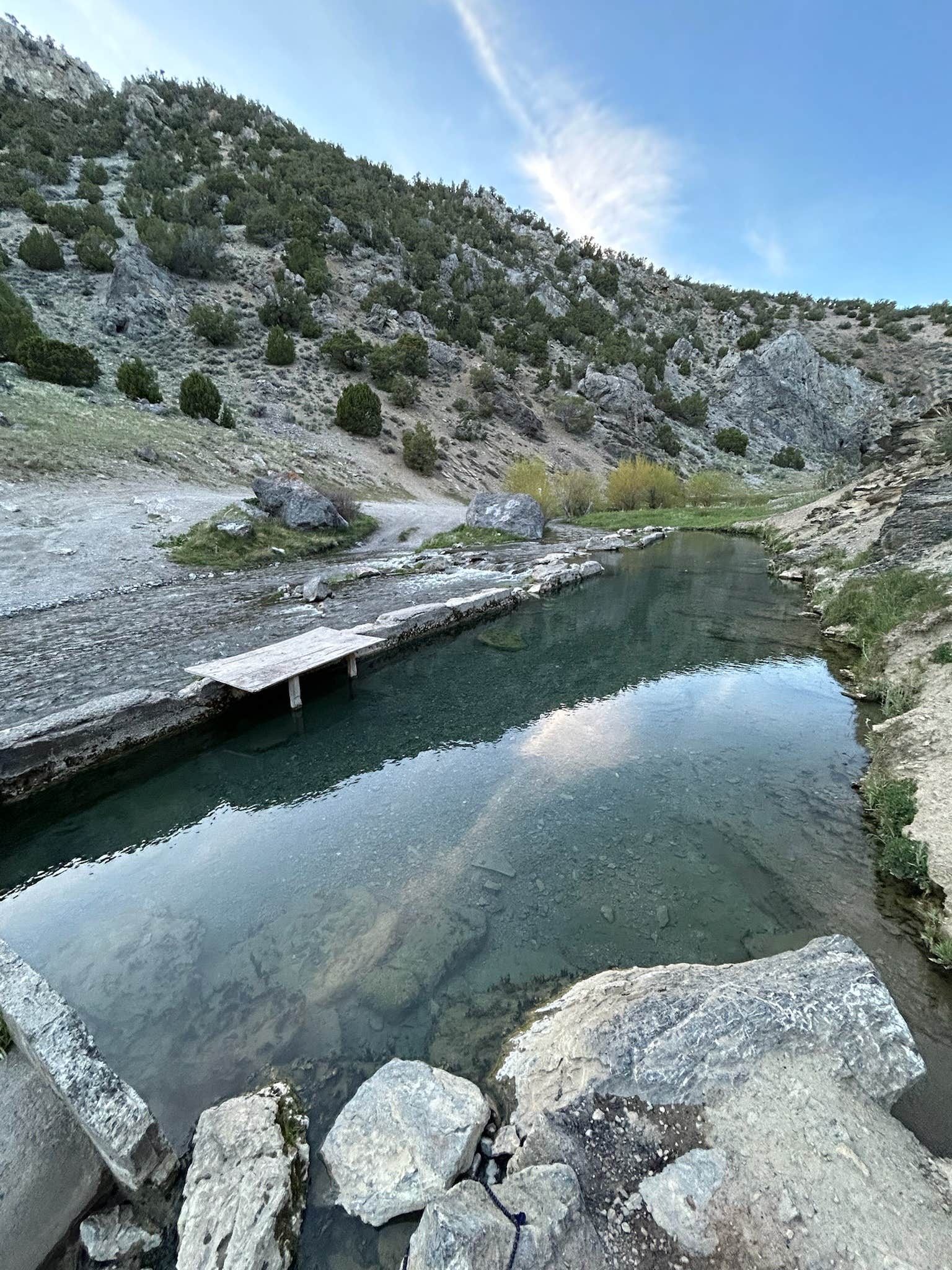 Lydia E.'s photo of a dispersed camping area at 12 Mile Hot Springs Dispersed Camping in Nevada