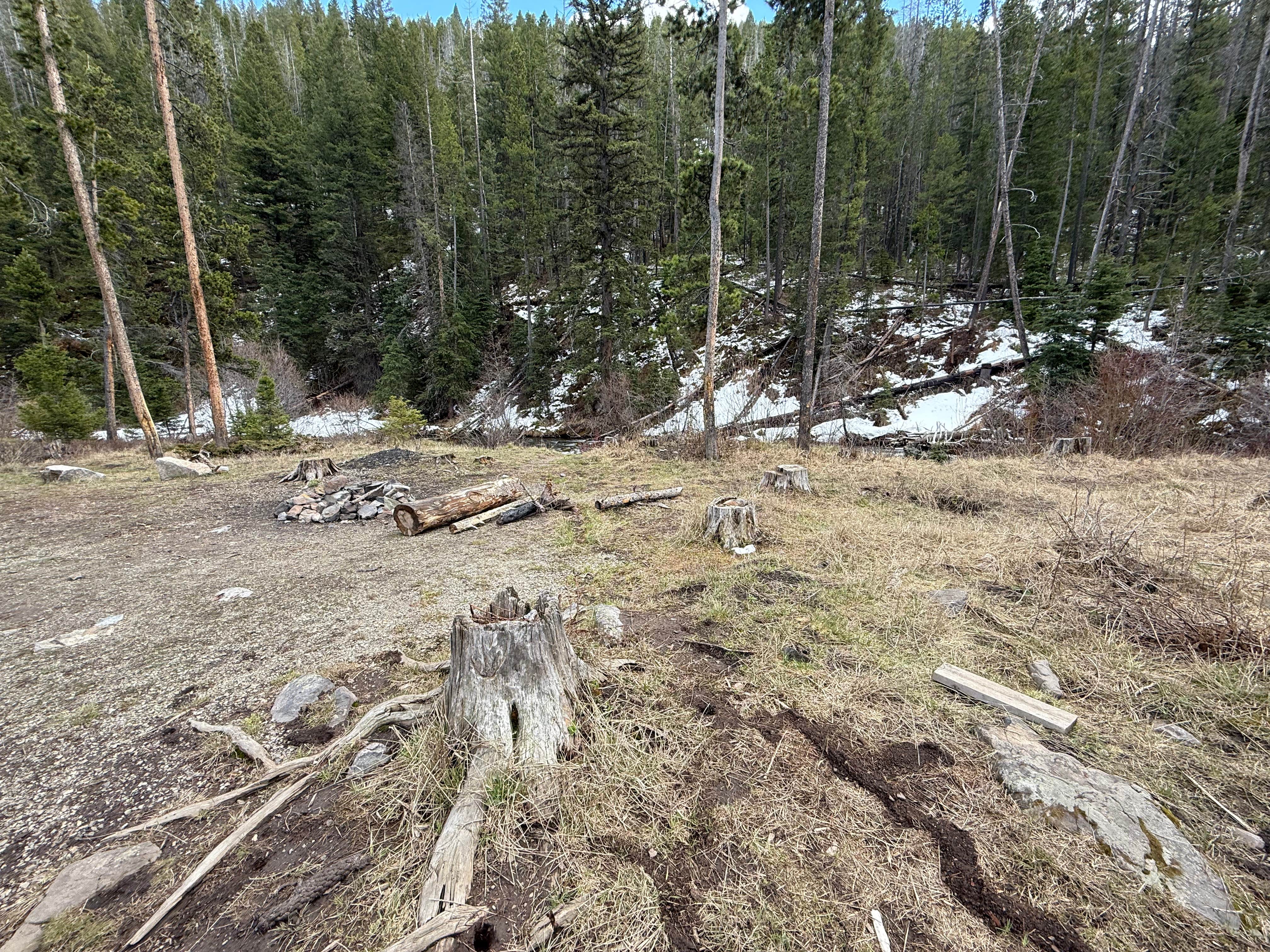 Camping near Merry Widow Health Mine Camp: Little Blackfoot River Dispersed Campsite #3, Elliston, Montana