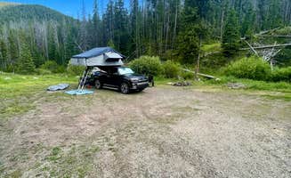 Azaali J.'s photo of a dispersed camping area at Little Blackfoot River Dispersed Campsite #3 near Canyon Creek, MT