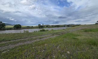 Steve M.'s photo of a dispersed camping area at Pig Farm Fishing Access Camp near Bozeman, MT