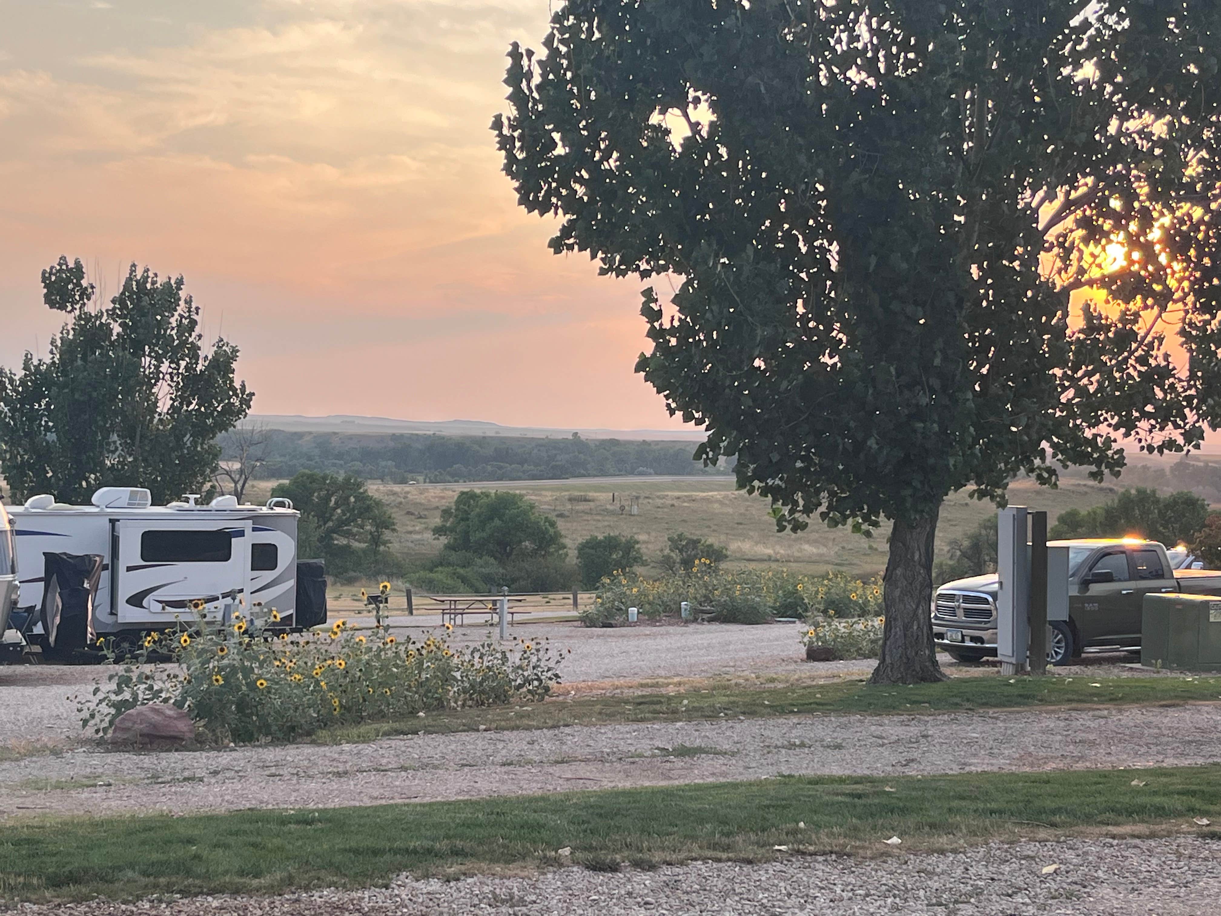 Jason G.'s photo of rv camping at 7th Ranch RV Park near Pompeys Pillar, MT