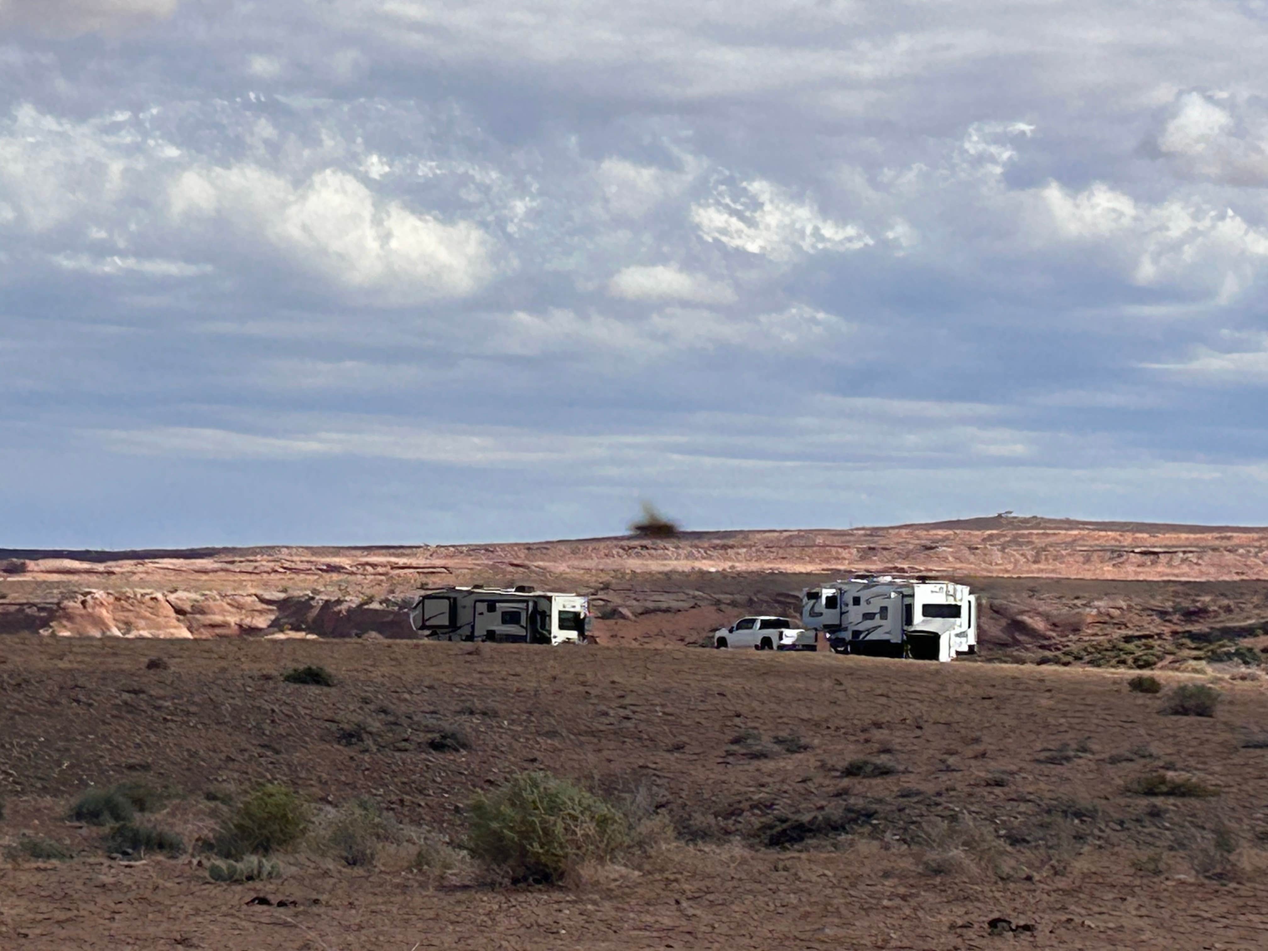 Camper-submitted photo at Abandonded Bridge on San Juan River near Montezuma Creek, UT