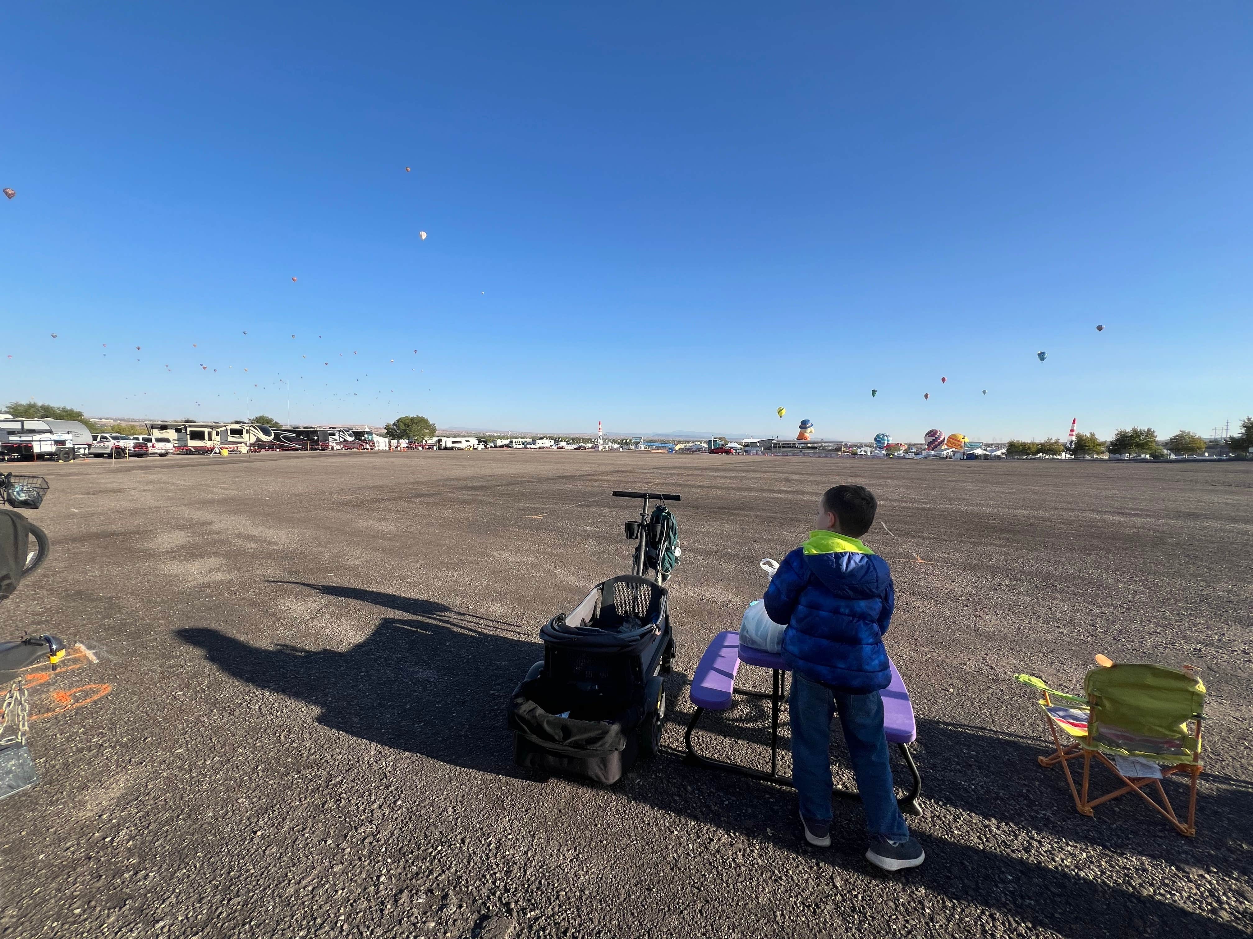 Camper submitted image from Albuquerque International Balloon Fiesta VIP Lot - 4