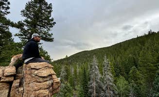 Marcos D. R.'s photo of camping with pets at Allenspark Dispersed Camp Spot near Longmont, CO