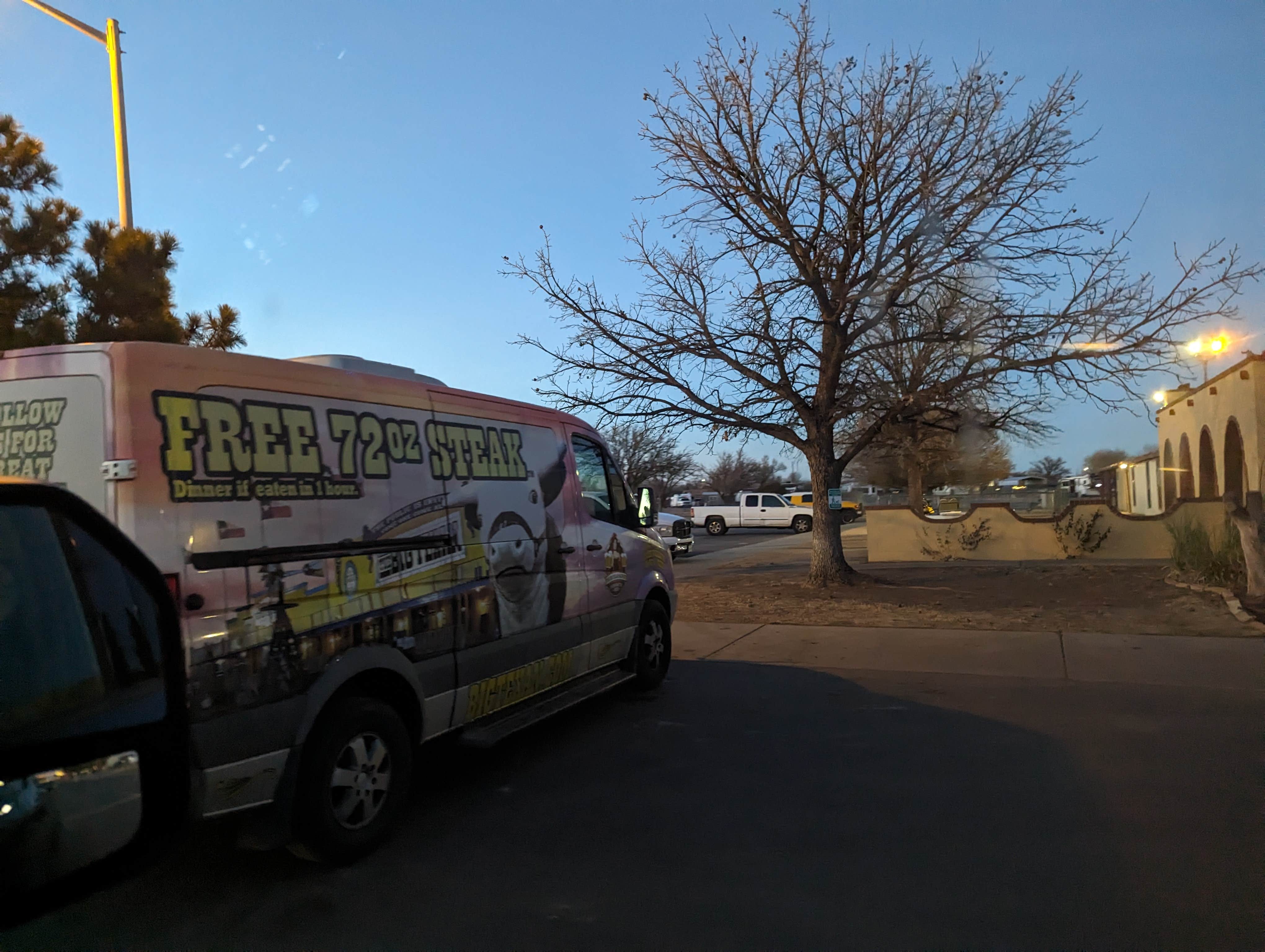 Kristi D.'s photo of camping with pets at Big Texan RV Ranch near Fritch, TX