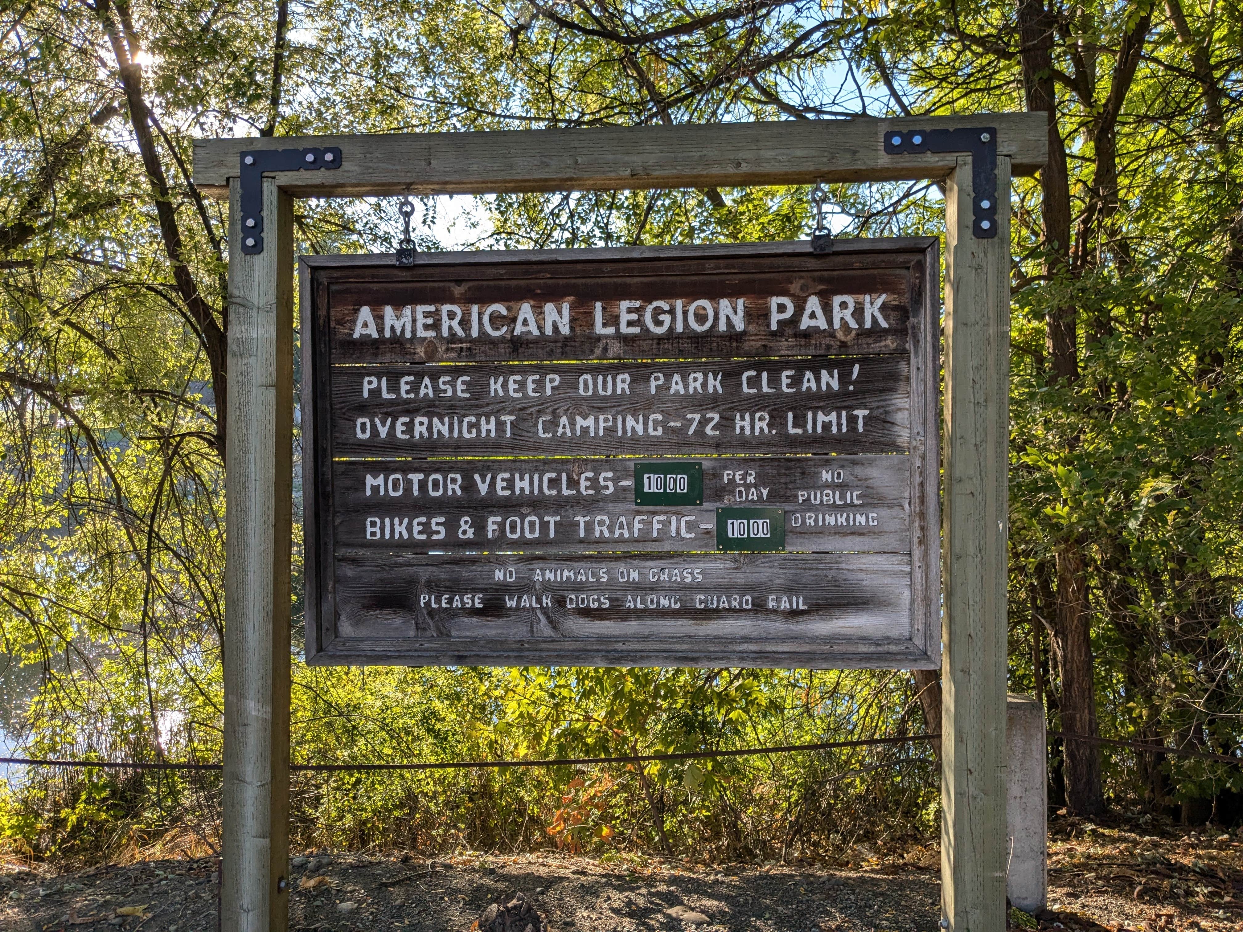 Camper-submitted photo at American Legion Park near Twisp, WA