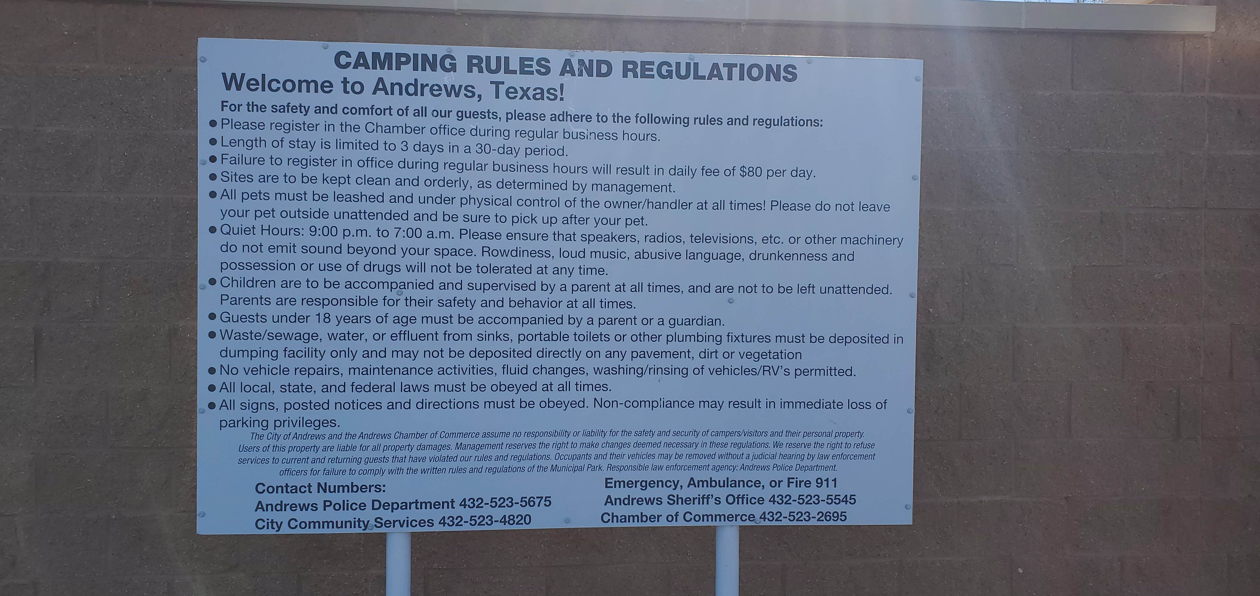 Camper-submitted photo at Andrews County Chamber of Commerce near Gardendale, TX