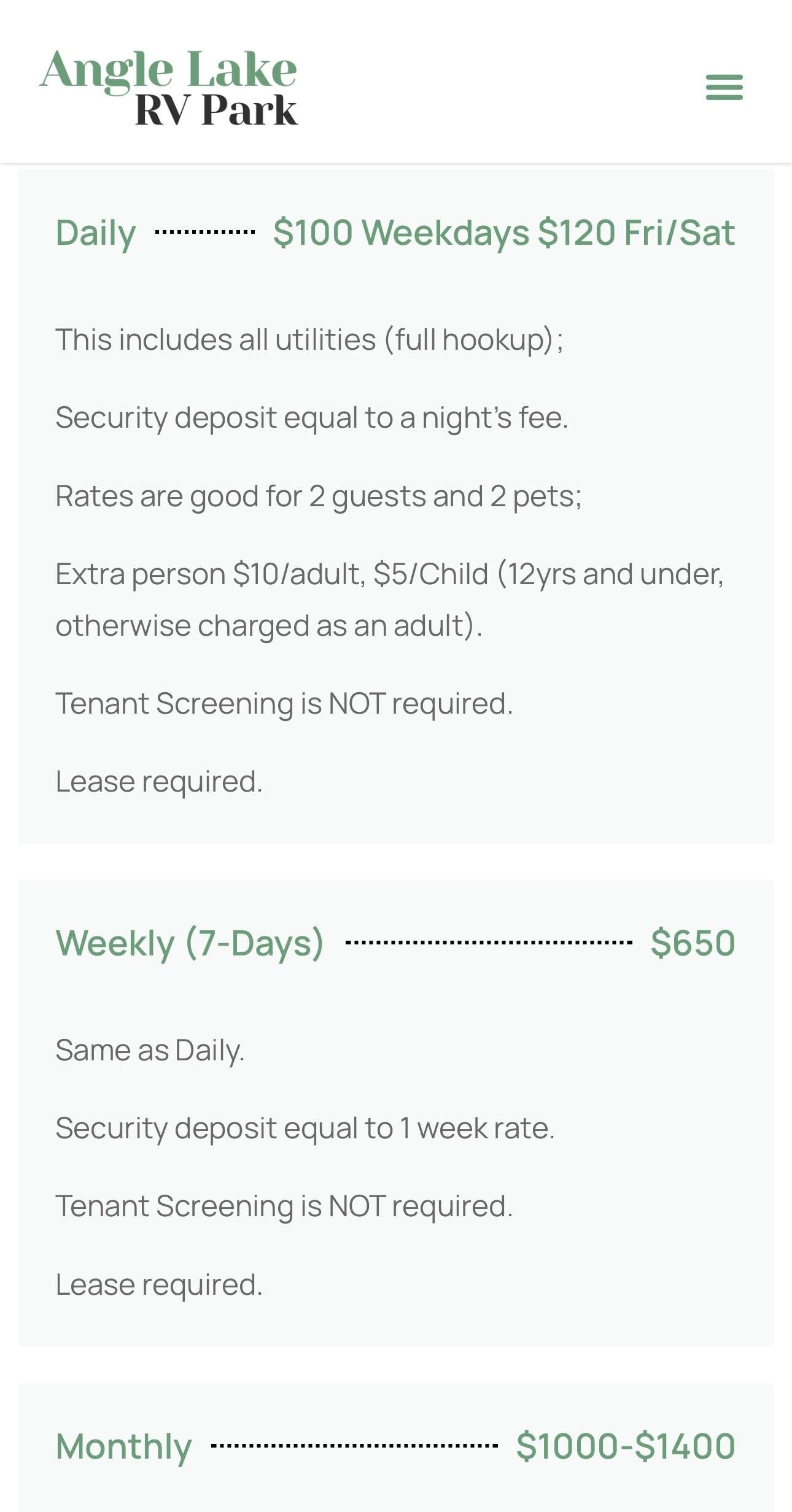 Camper-submitted photo at Angle Lake RV Park near Orting, WA