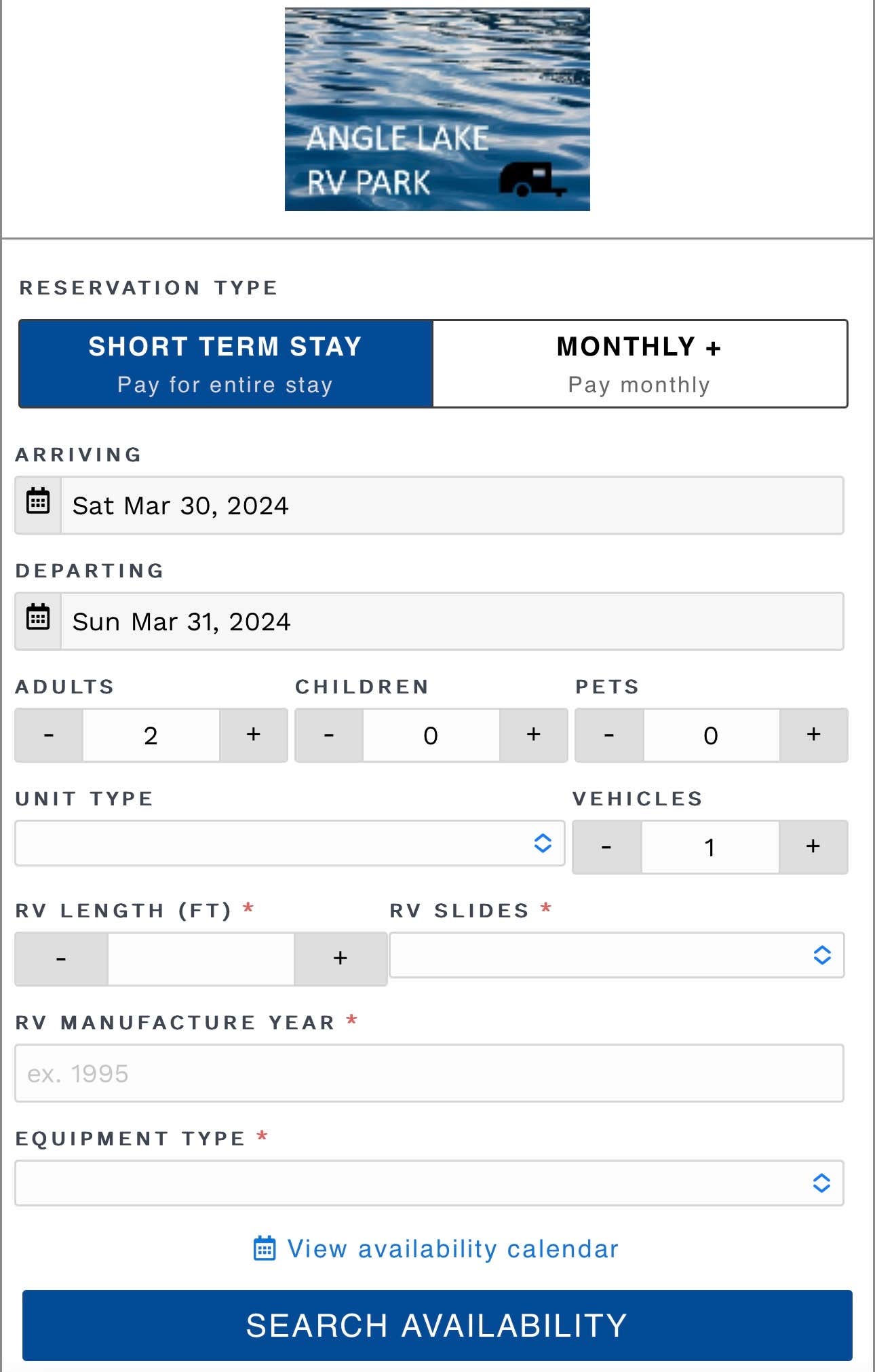Camper-submitted photo at Angle Lake RV Park near Orting, WA