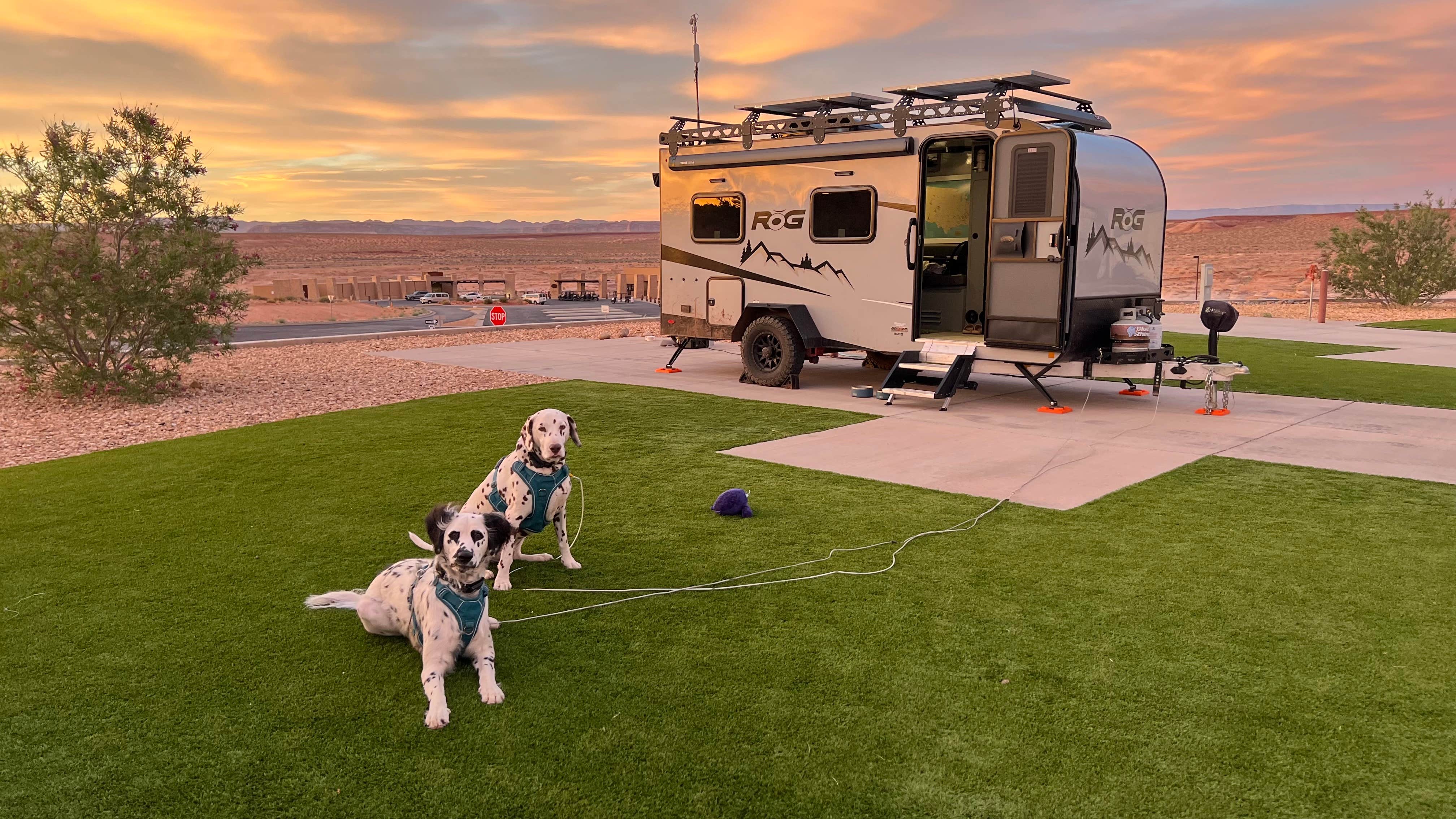 Jules S.'s photo of camping with pets at Antelope Point RV Park near Glen Canyon National Recreation Area
