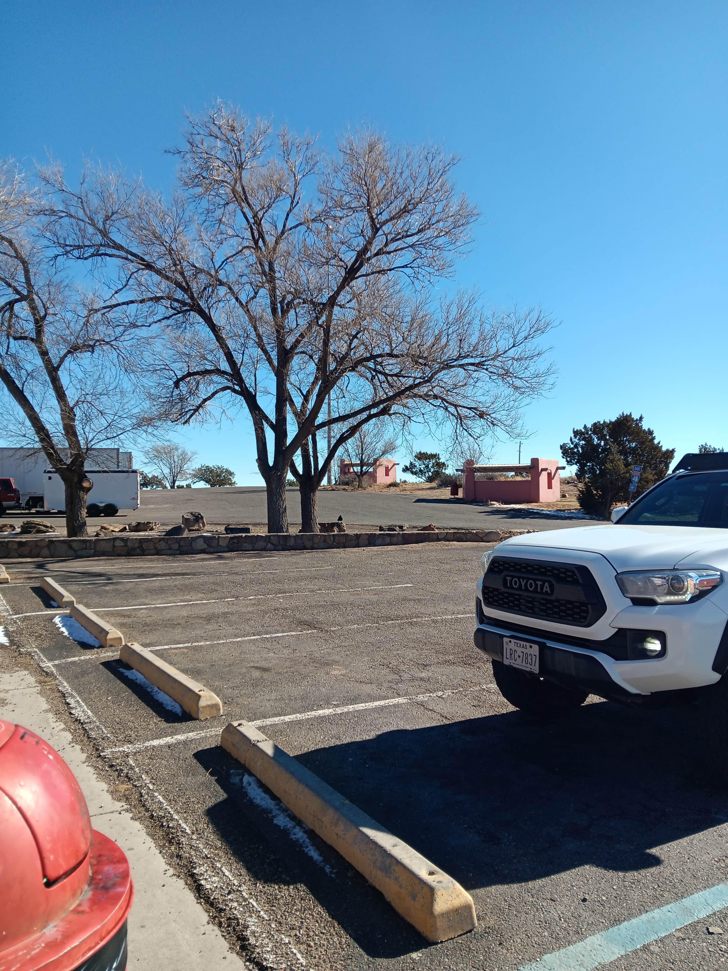 Alice S.'s photo of camping with pets at Anton Chico Rest Area - Eastbound near Santa Rosa, NM