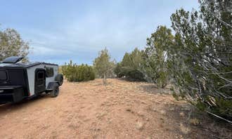 Camping near Fort Rock Rd: Anvil Rock Roadside Camp, Seligman, Arizona