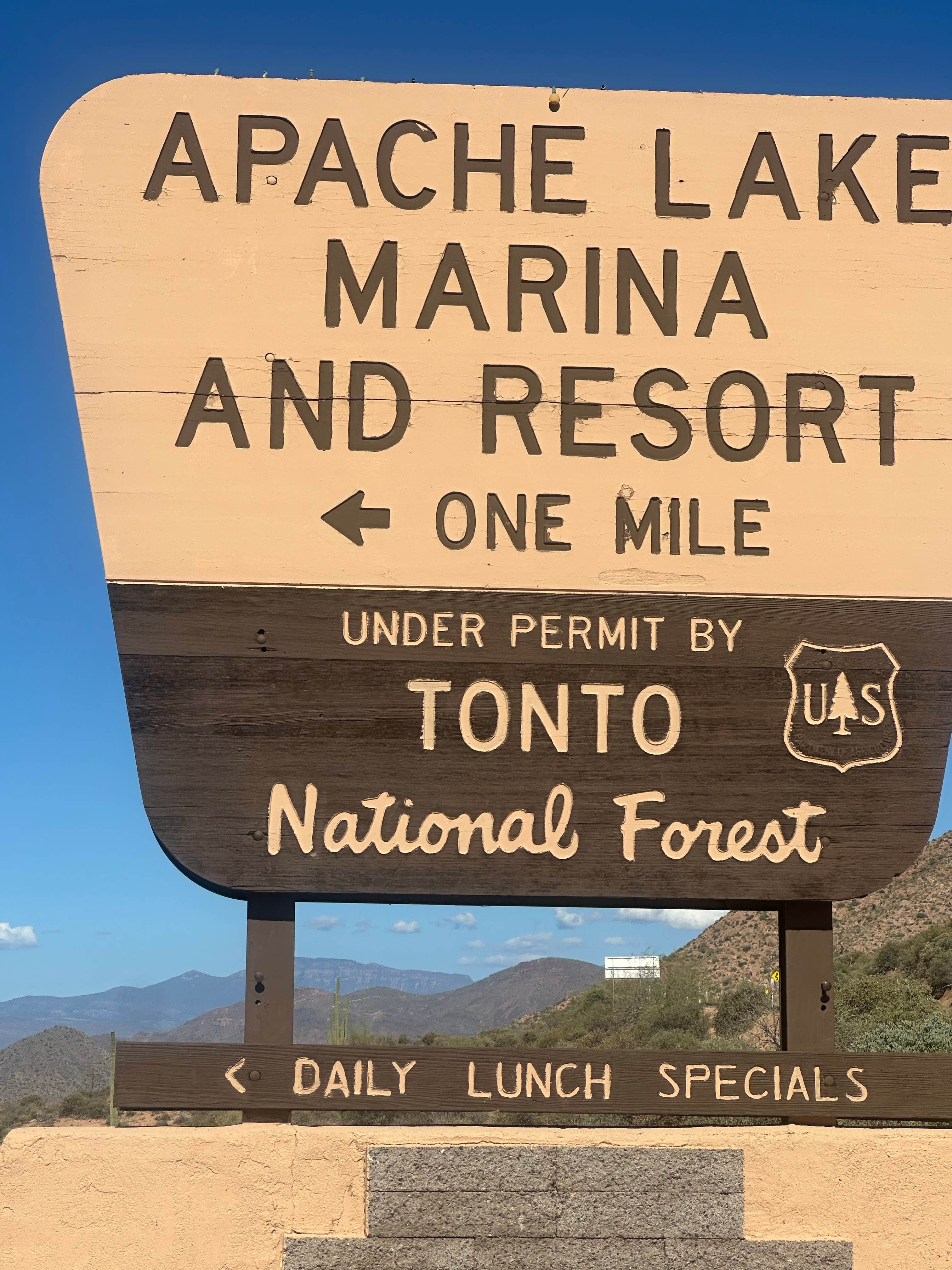 Camper-submitted photo at Apache Lake Marina & Resort near Tortilla Flat, AZ