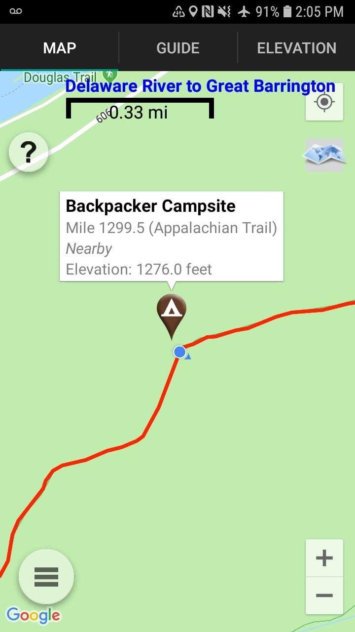 Appalachian Trail- Designated Backpacker Campsite 2