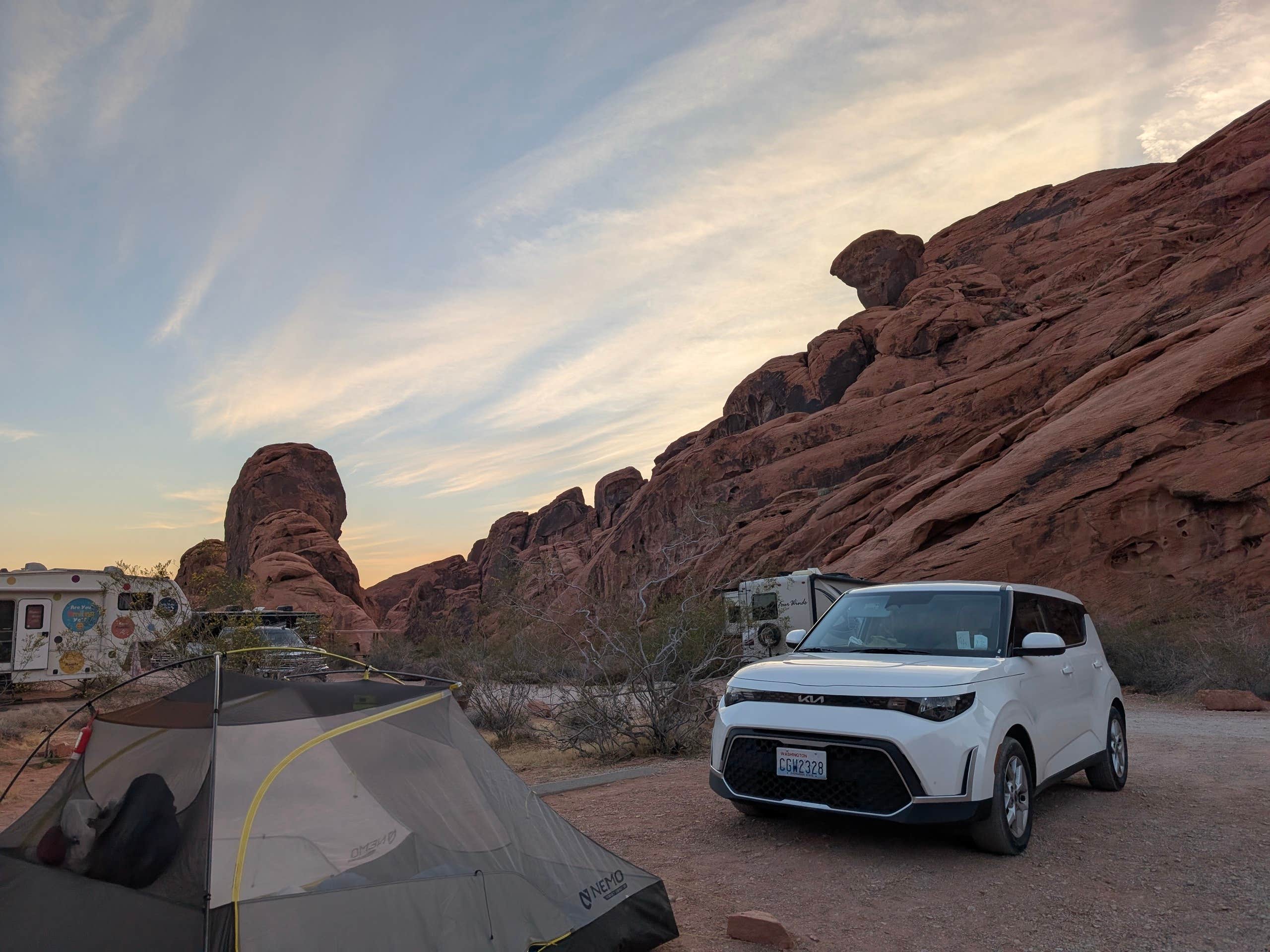 Amy G.'s photo at Arch Rock Campground — Valley of Fire State Park near Overton, NV