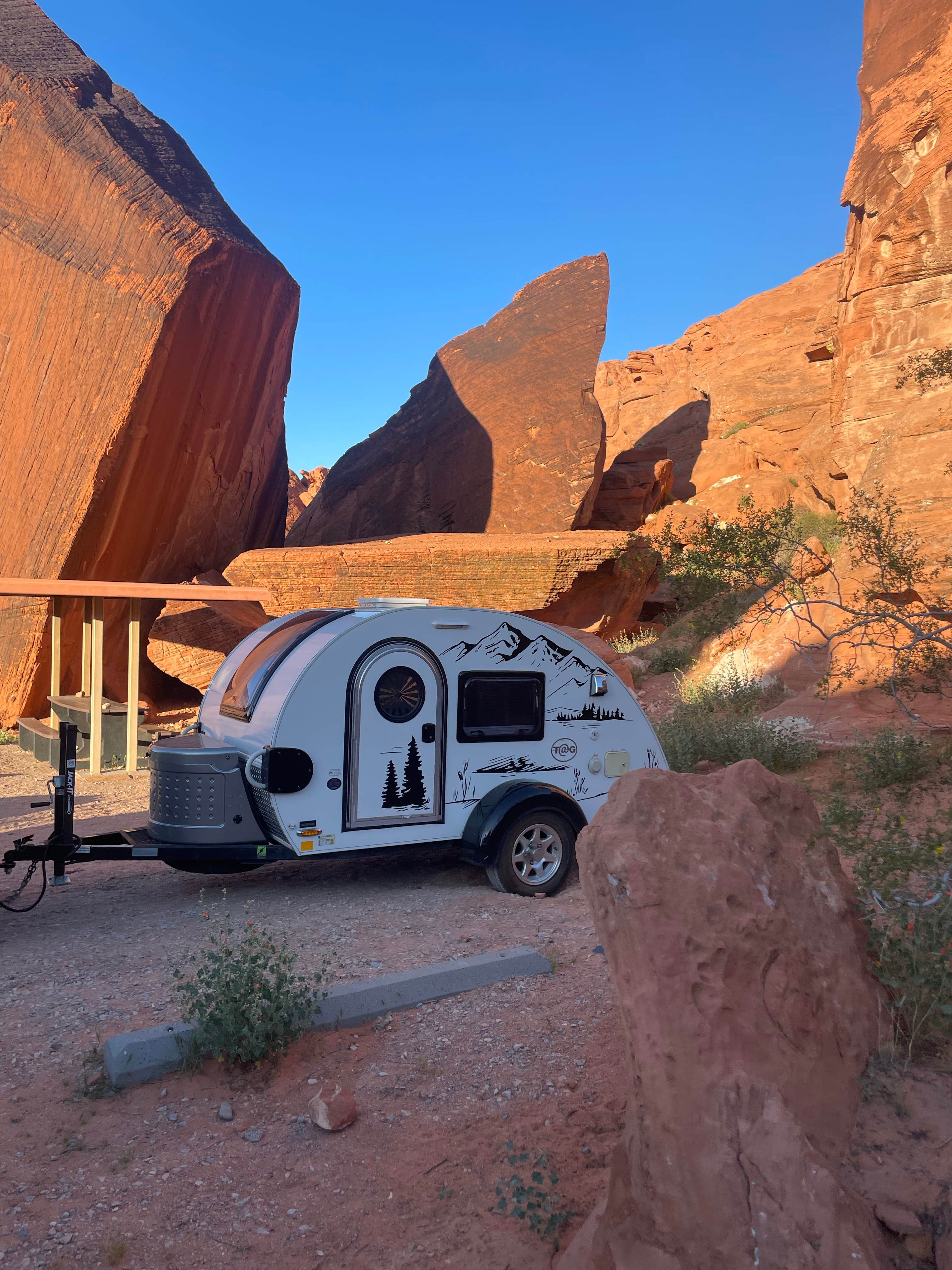 Shana D.'s photo of rv camping at Arch Rock Campground — Valley of Fire State Park near Bunkerville, NV