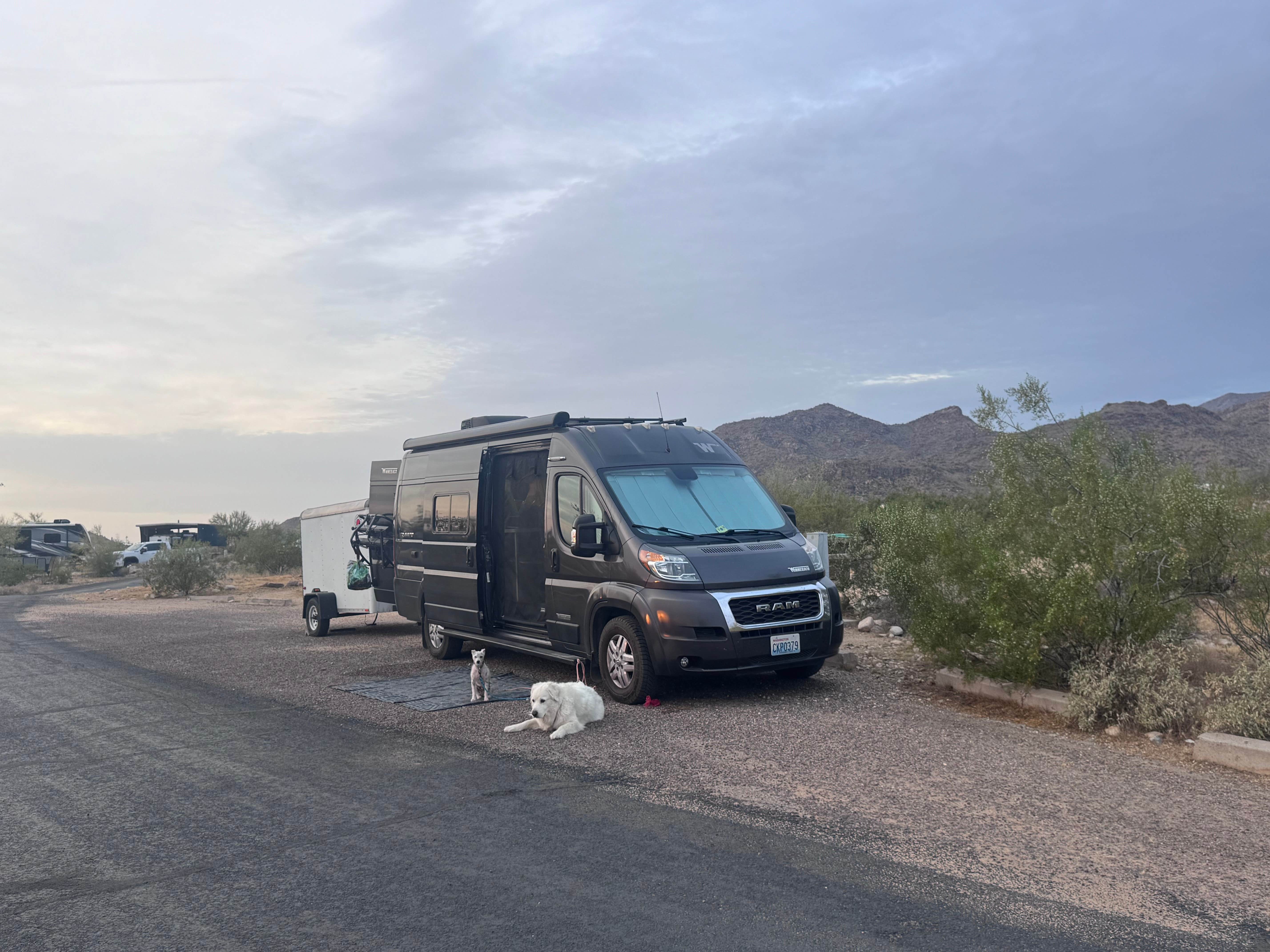 Kalyani R.'s photo of camping with pets at Cave Creek Regional Park near Phoenix, AZ