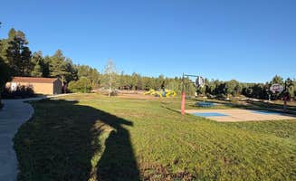 Susan C.'s photo of camping with pets at Fort Tuthill Luke AFB Recreation Area near Flagstaff, AZ