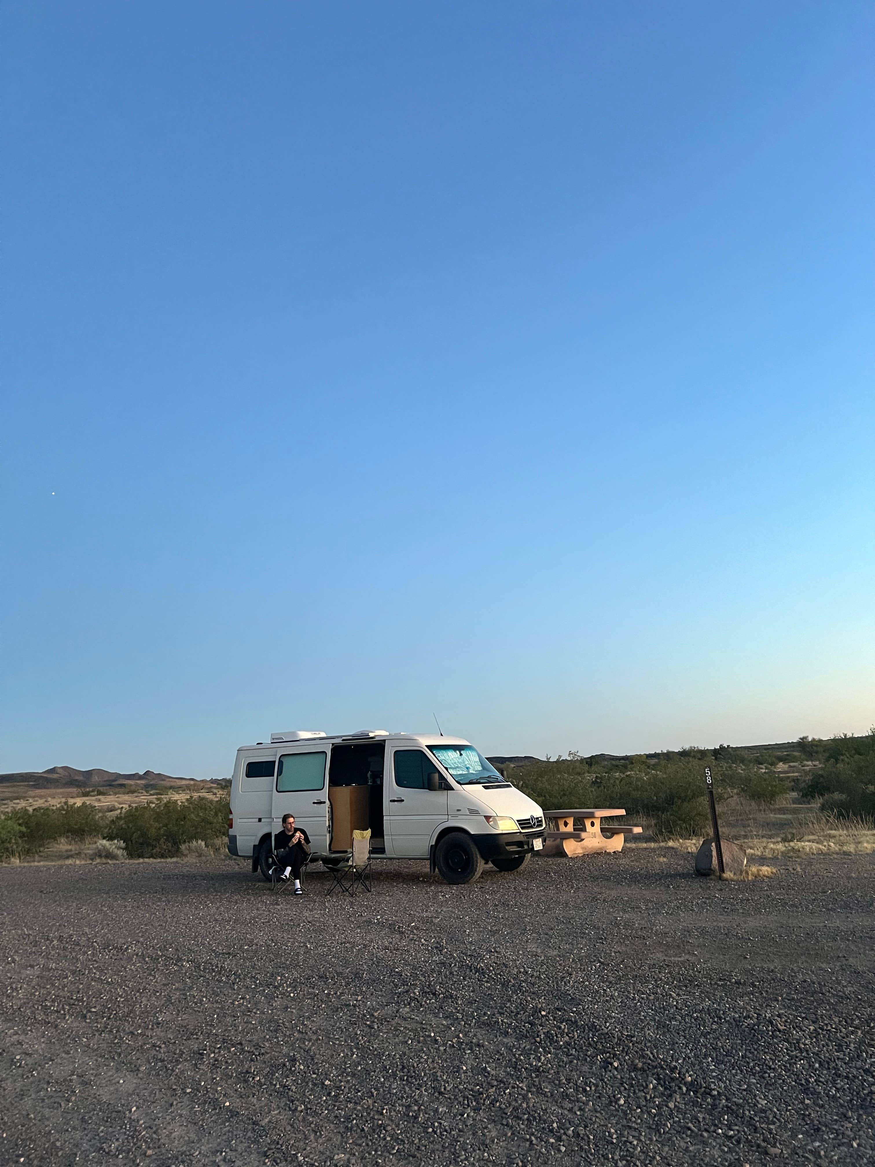 Emmi O.'s photo of rv camping at Painted Rock Petroglyph Site And Campground near Ajo, AZ