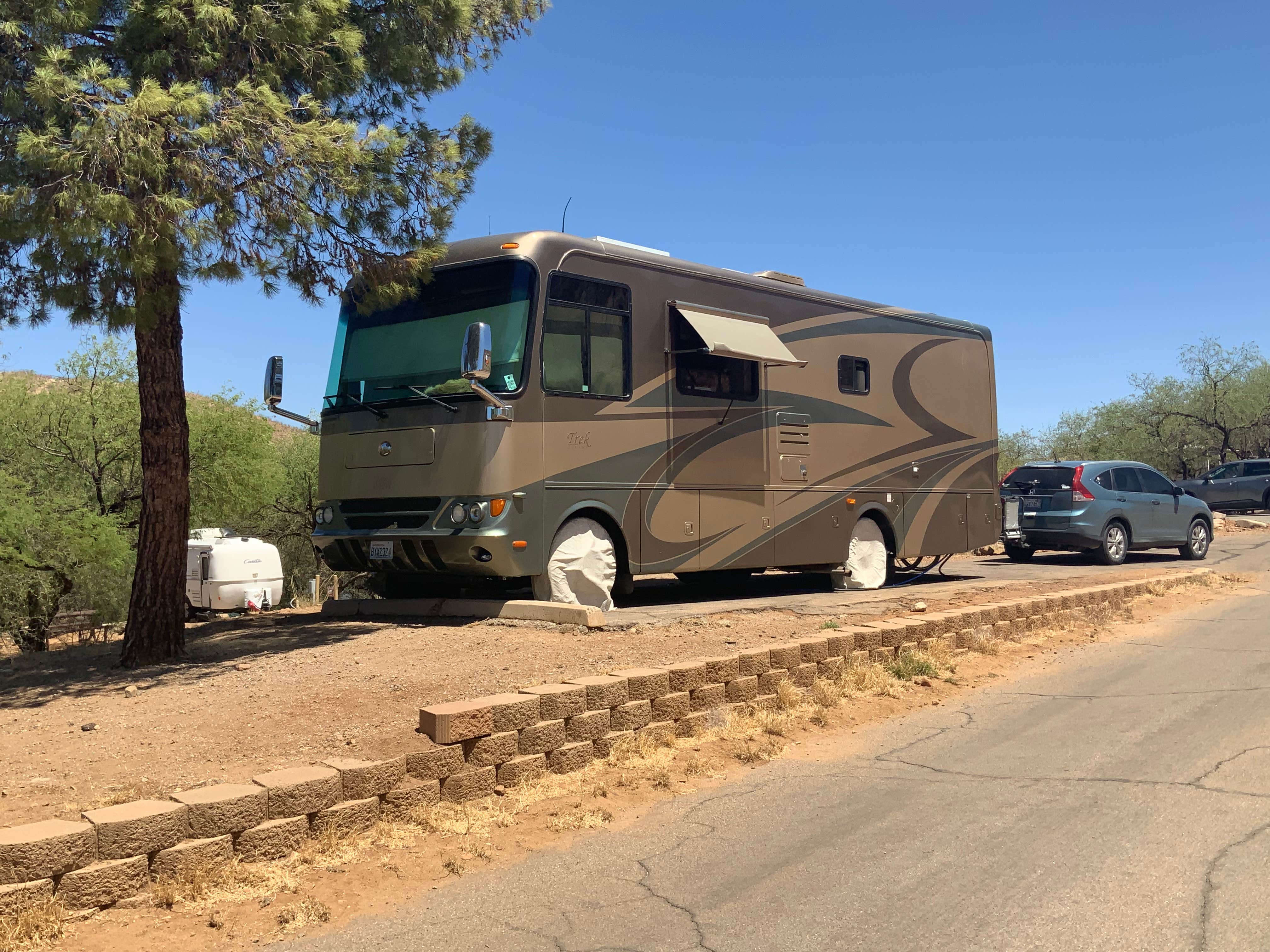 Liz W.'s photo of rv camping at Patagonia Lake State Park Campground near Tubac, AZ