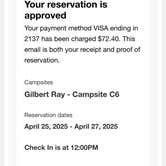 Review photo of Gilbert Ray Campground by Hilary S., April 27, 2025