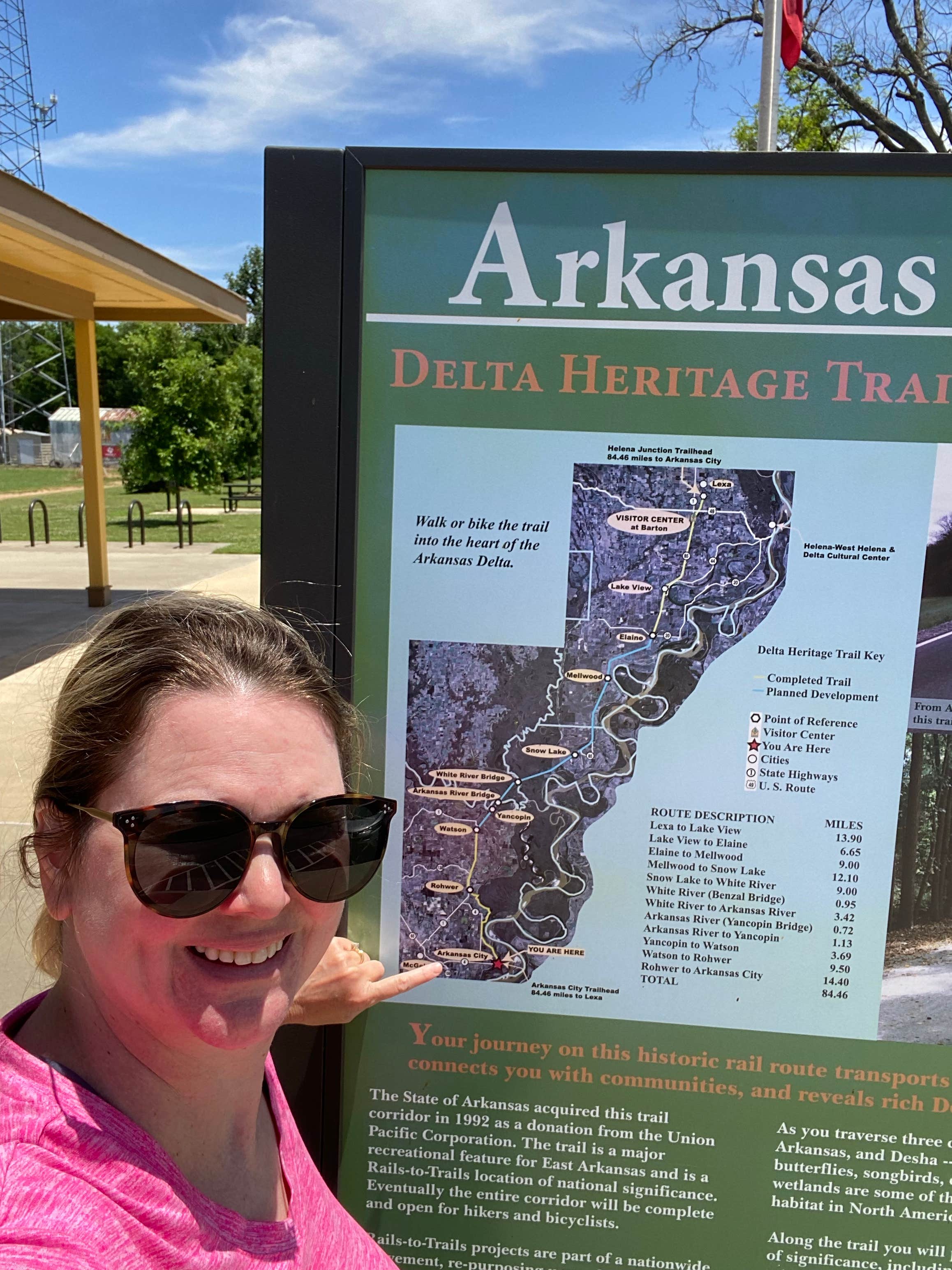 Camper-submitted photo at Arkansas City Trailhead — Delta Heritage Trail State Park near Arkansas River - Wilbur D. Mills Pool