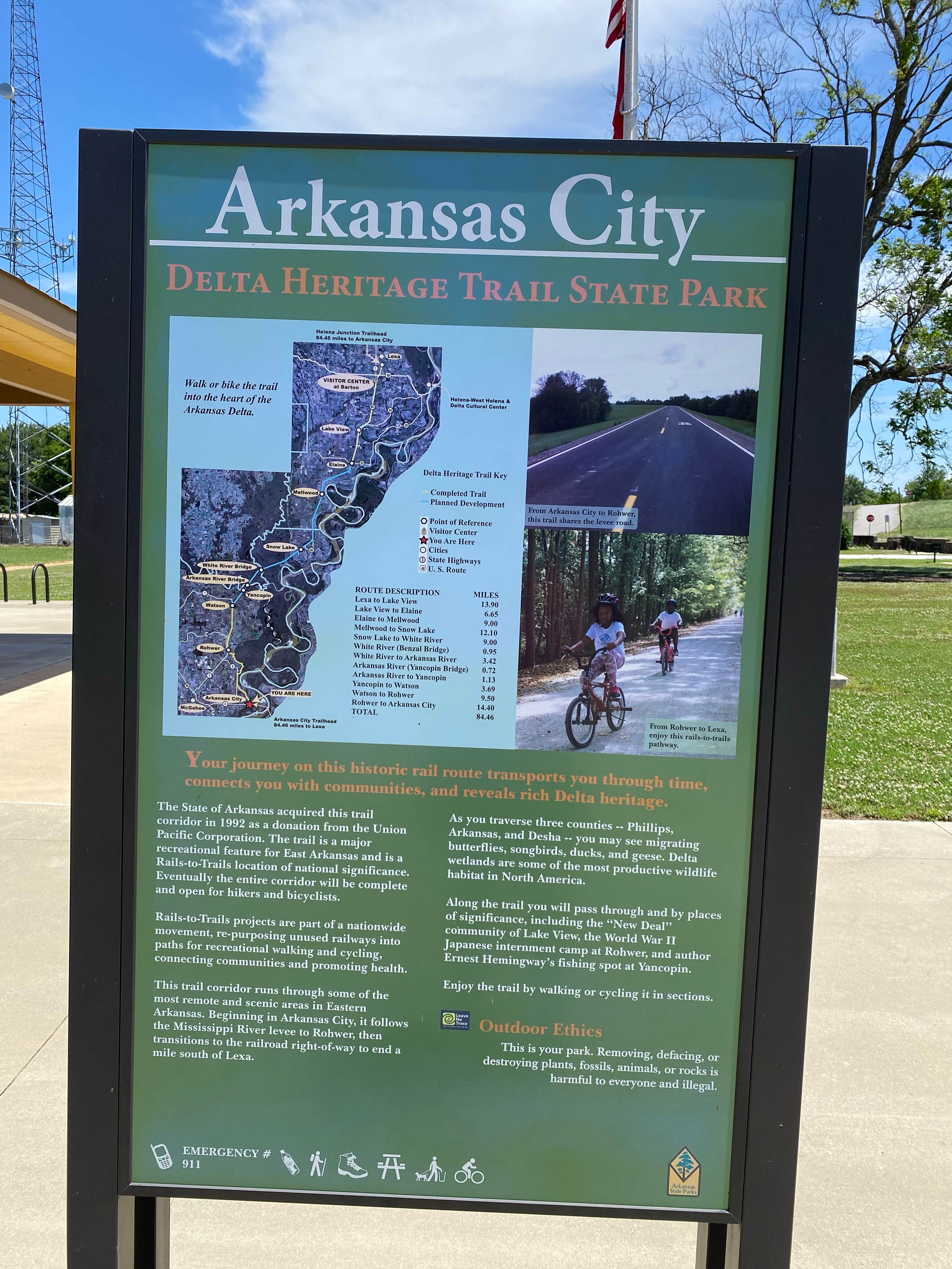 Camper submitted image from Arkansas City Trailhead — Delta Heritage Trail State Park - 5