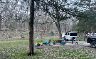 Jennifer O.'s photo of camping with pets at Devil's Den State Park Campground near John Paul Hammerschmidt Lake