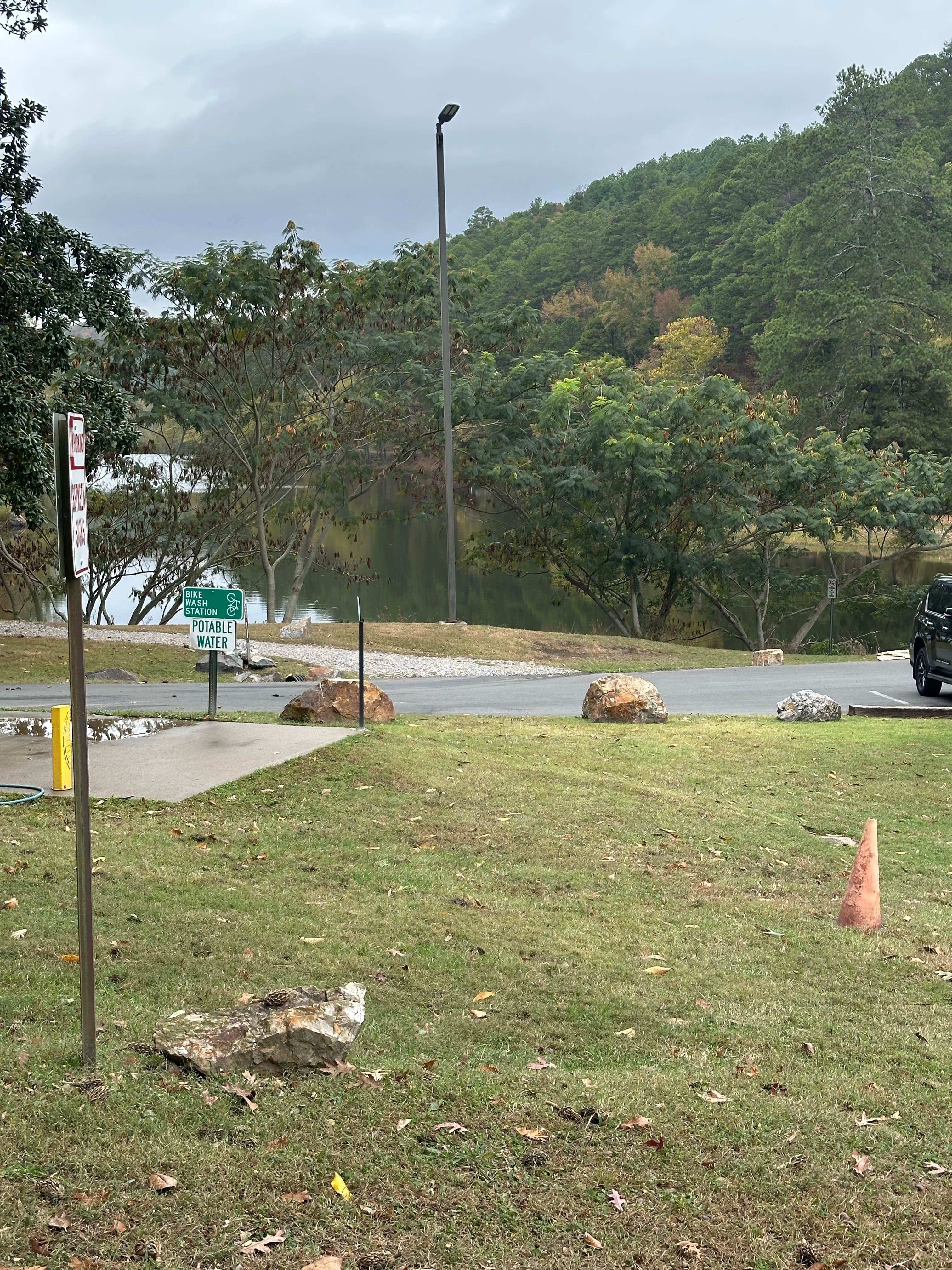 Chris A.'s photo of camping with pets at Lake Ouachita State Park Campground near Paron, AR