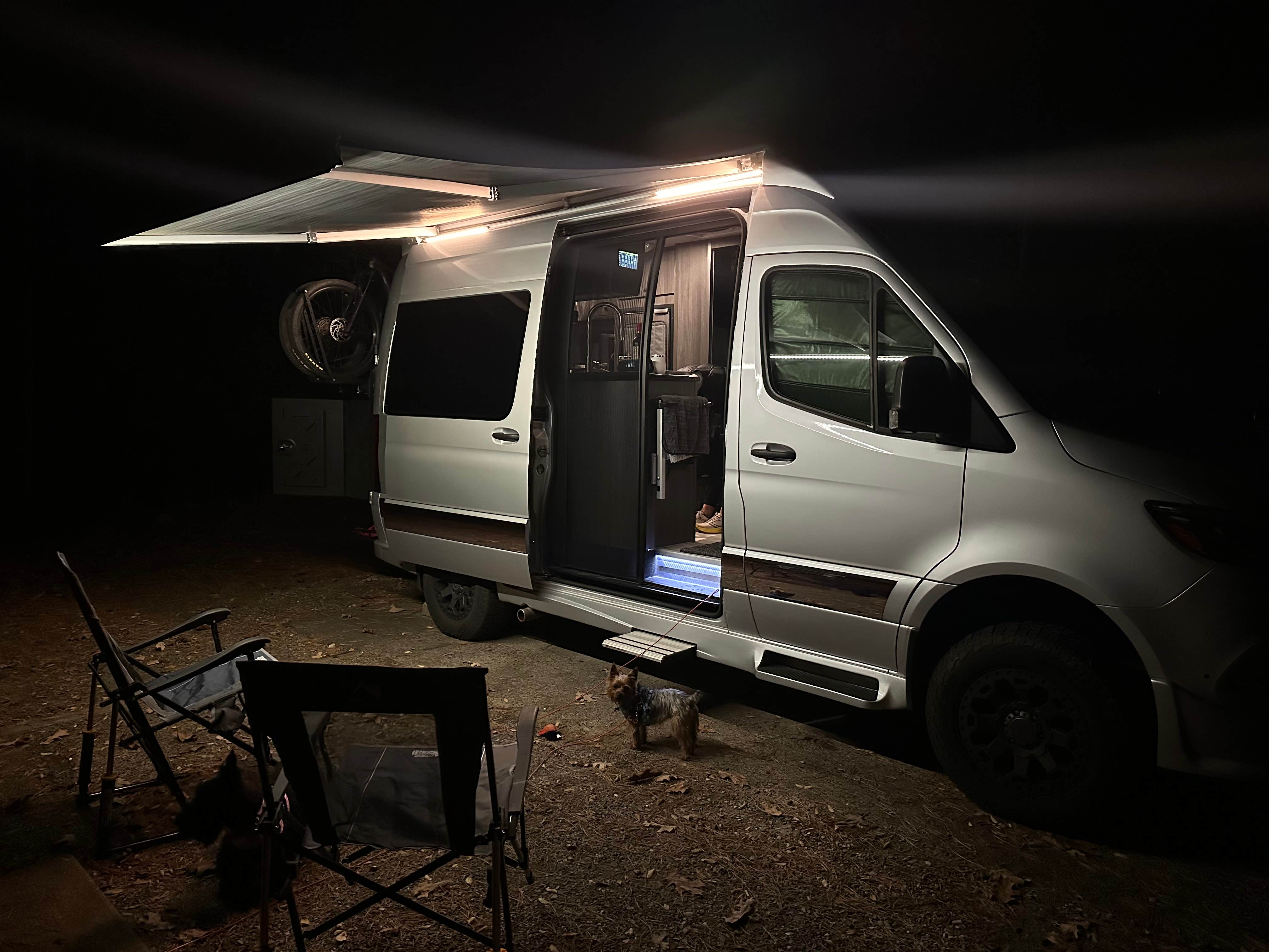 Chris A.'s photo of camping with pets at Lake Ouachita State Park Campground near Hot Springs National Park, AR