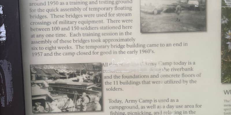 Camper submitted image from Army Camp - New River National Scenic River
