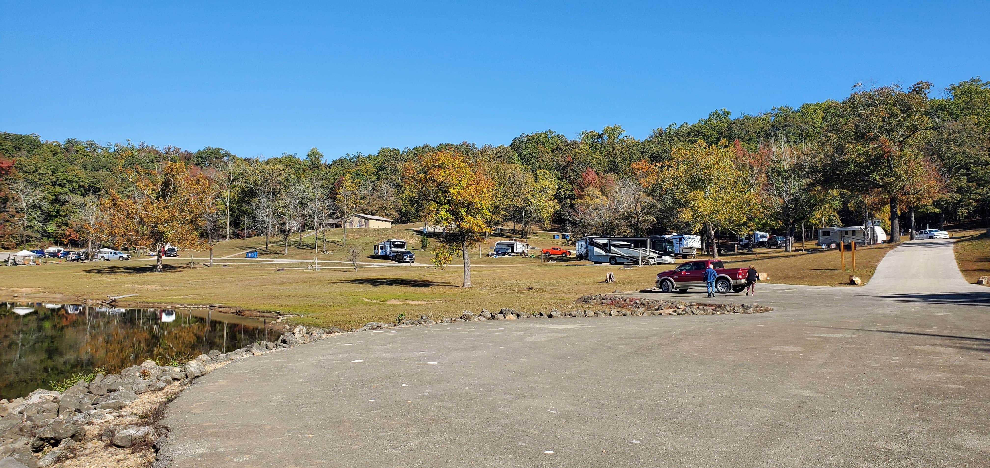 John R.'s photo of camping with pets at Asher Creek Campground — Lake Wappapello State Park near New Madrid, MO
