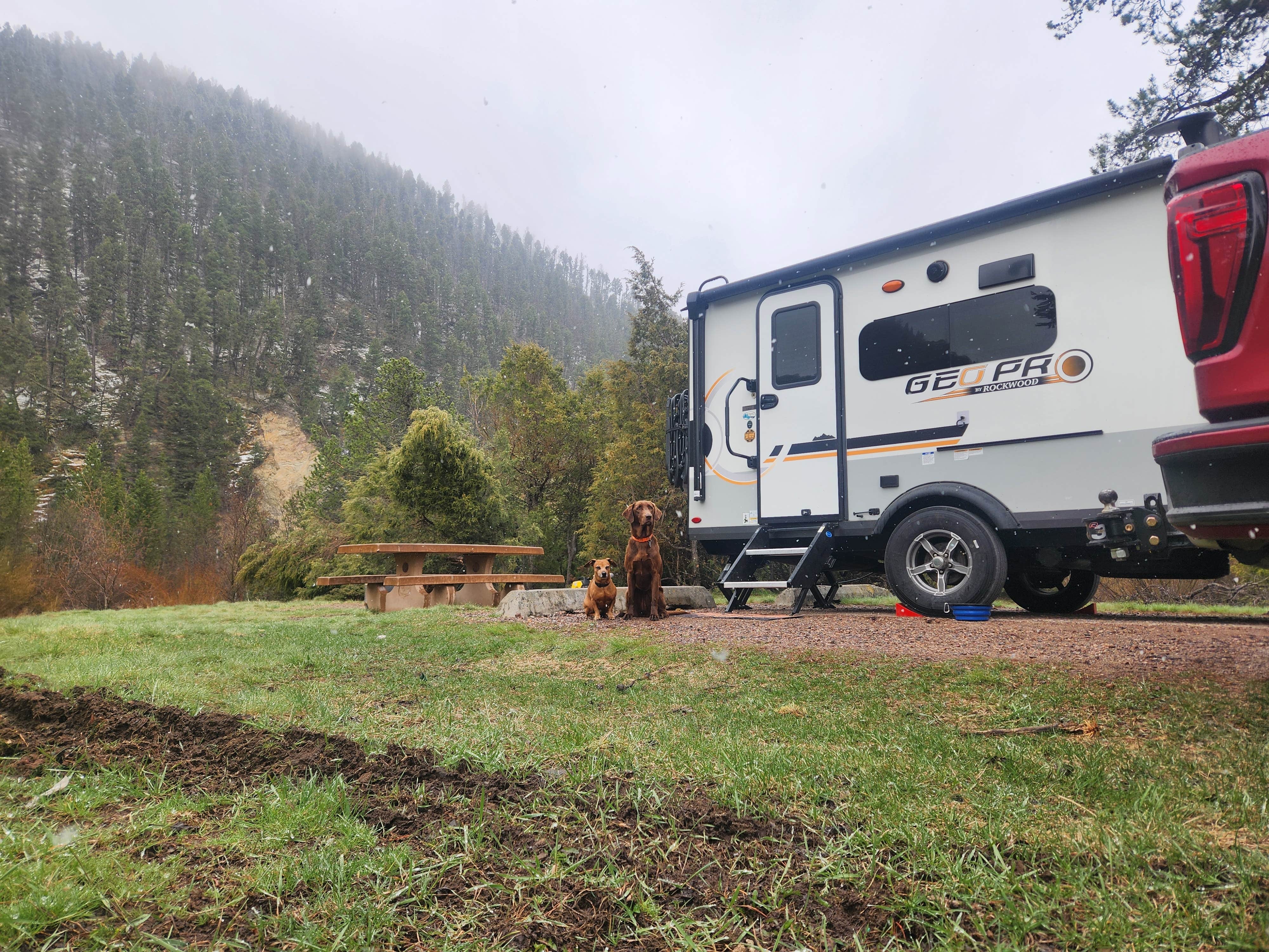 Traci B.'s photo of rv camping at Aspen Grove Campground near Wolf Creek, MT