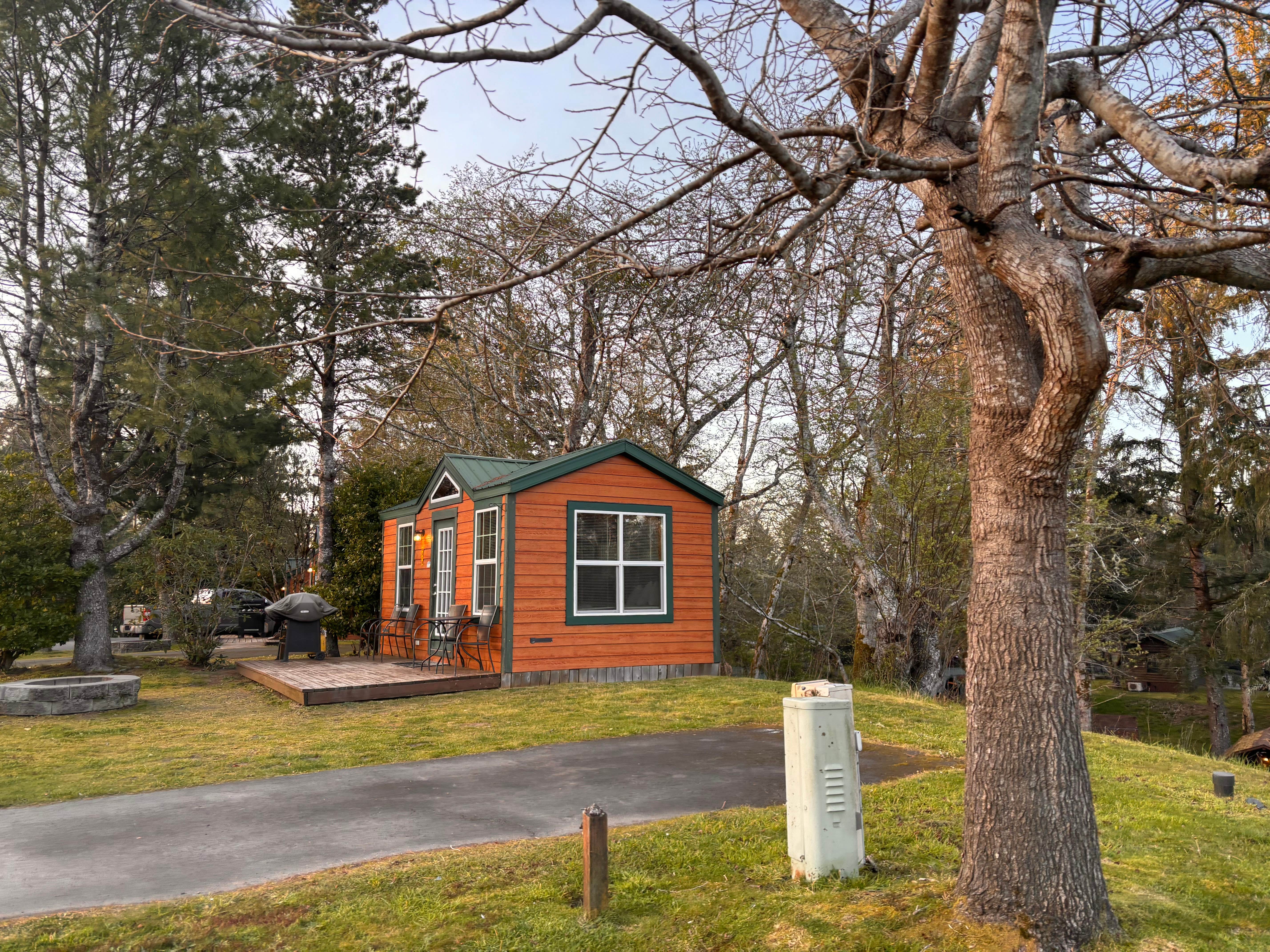 Jennifer H.'s photo of a cabin at Astoria-Warrenton-Seaside KOA near Loomis, WA