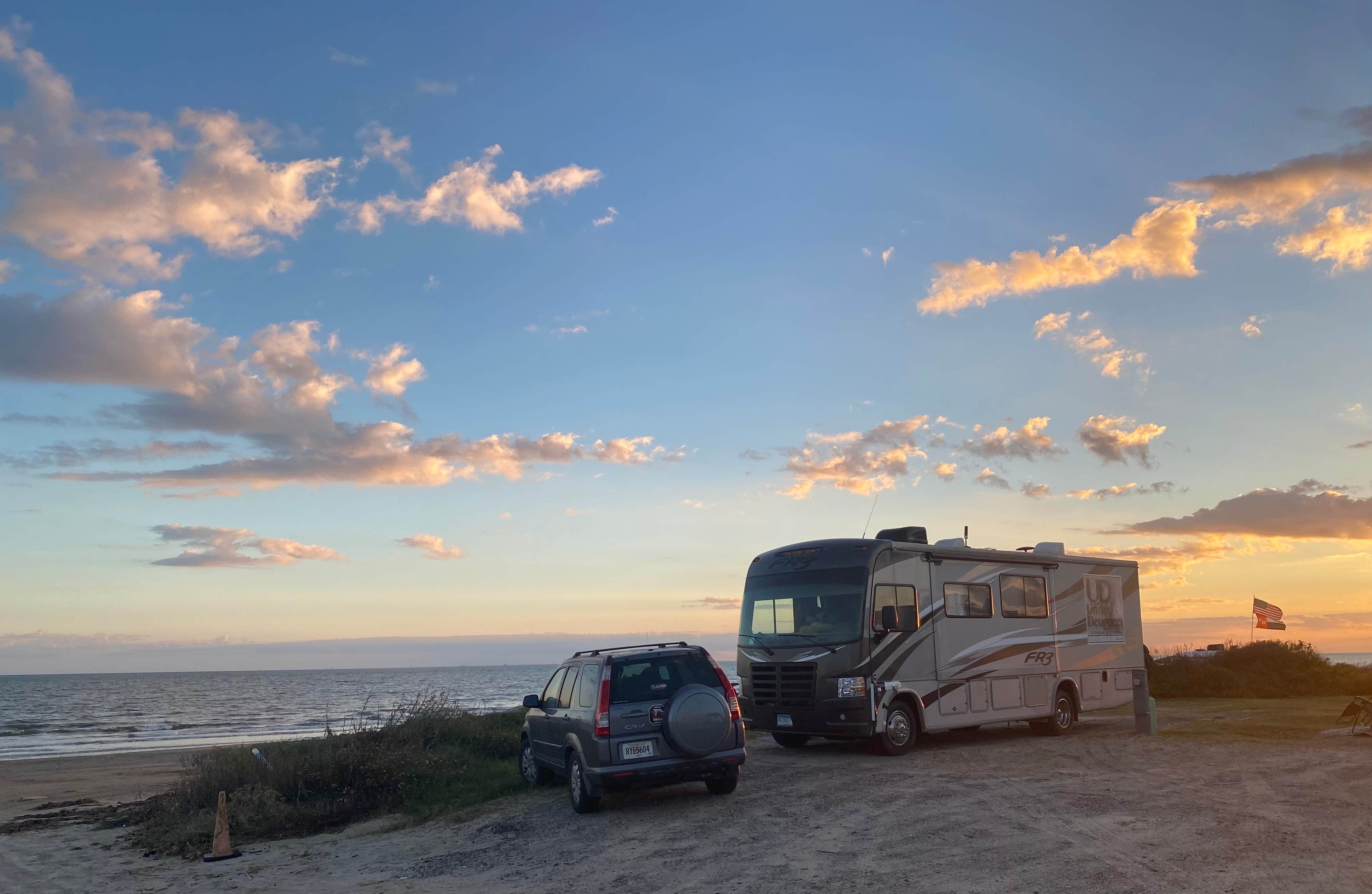 Camping near Bolivar RV Resort: At the Beach RV Park, Port Bolivar, Texas