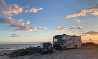 Camping near Hailey's Beach-n-Bay RV Resort: At the Beach RV Park, Port Bolivar, Texas