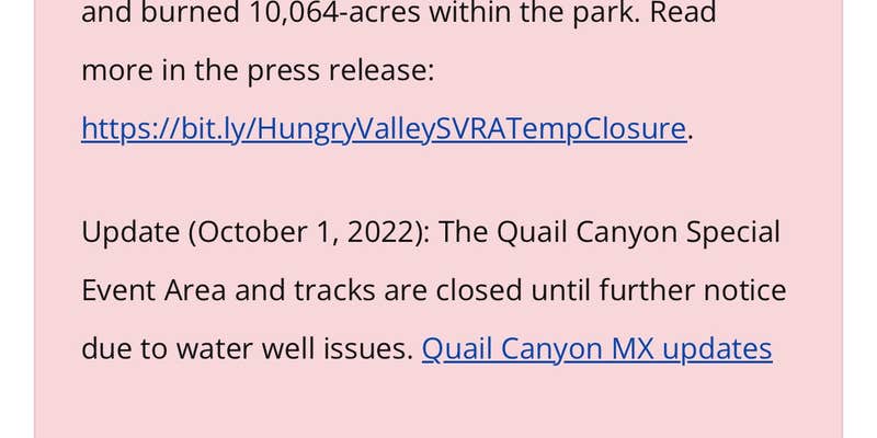 Camper submitted image from ATV Campground — Hungry Valley State Vehicular Recreation Area
