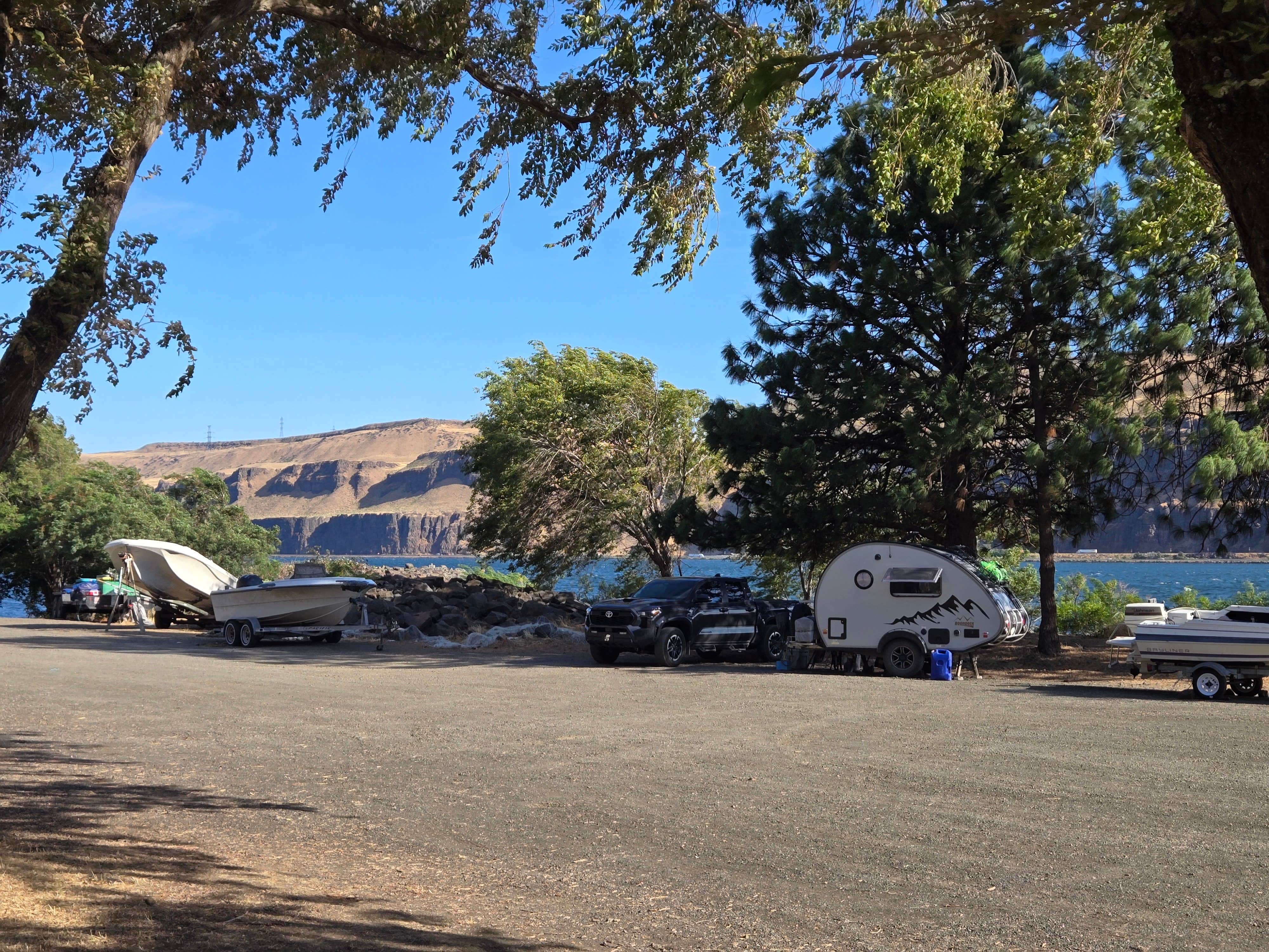 Camper-submitted photo at Avery Rec Area- Columbia River Gorge near John Day Lock and Dam, Lake Umatilla
