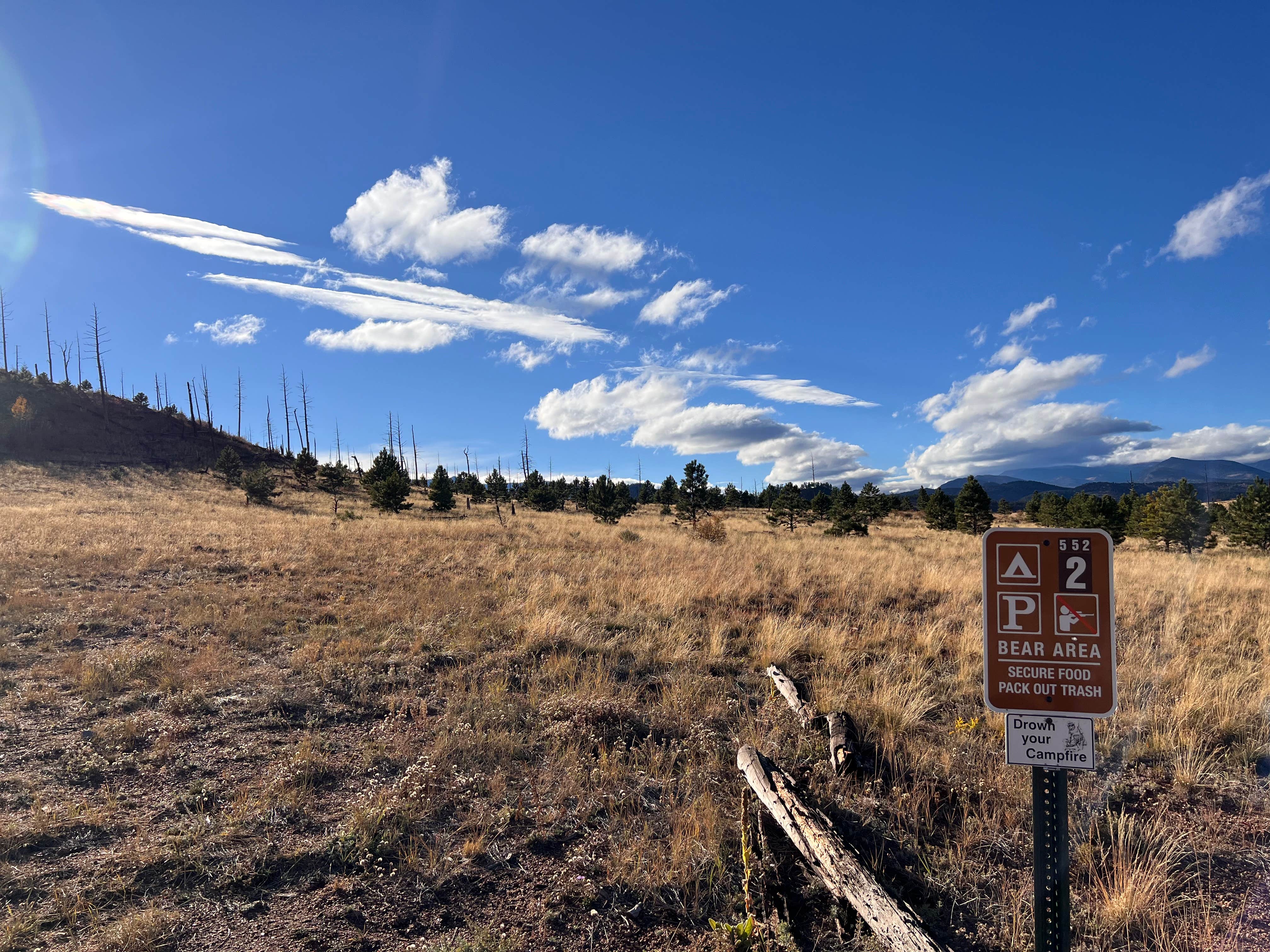 Landon C.'s photo of a dispersed camping area at Bailey Area Dispersed near Watkins, CO