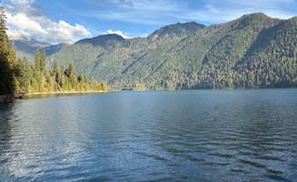 Sarah S.'s photo of a dispersed camping area at Baker Lake Road Dispersed Campsite near Ferndale, WA