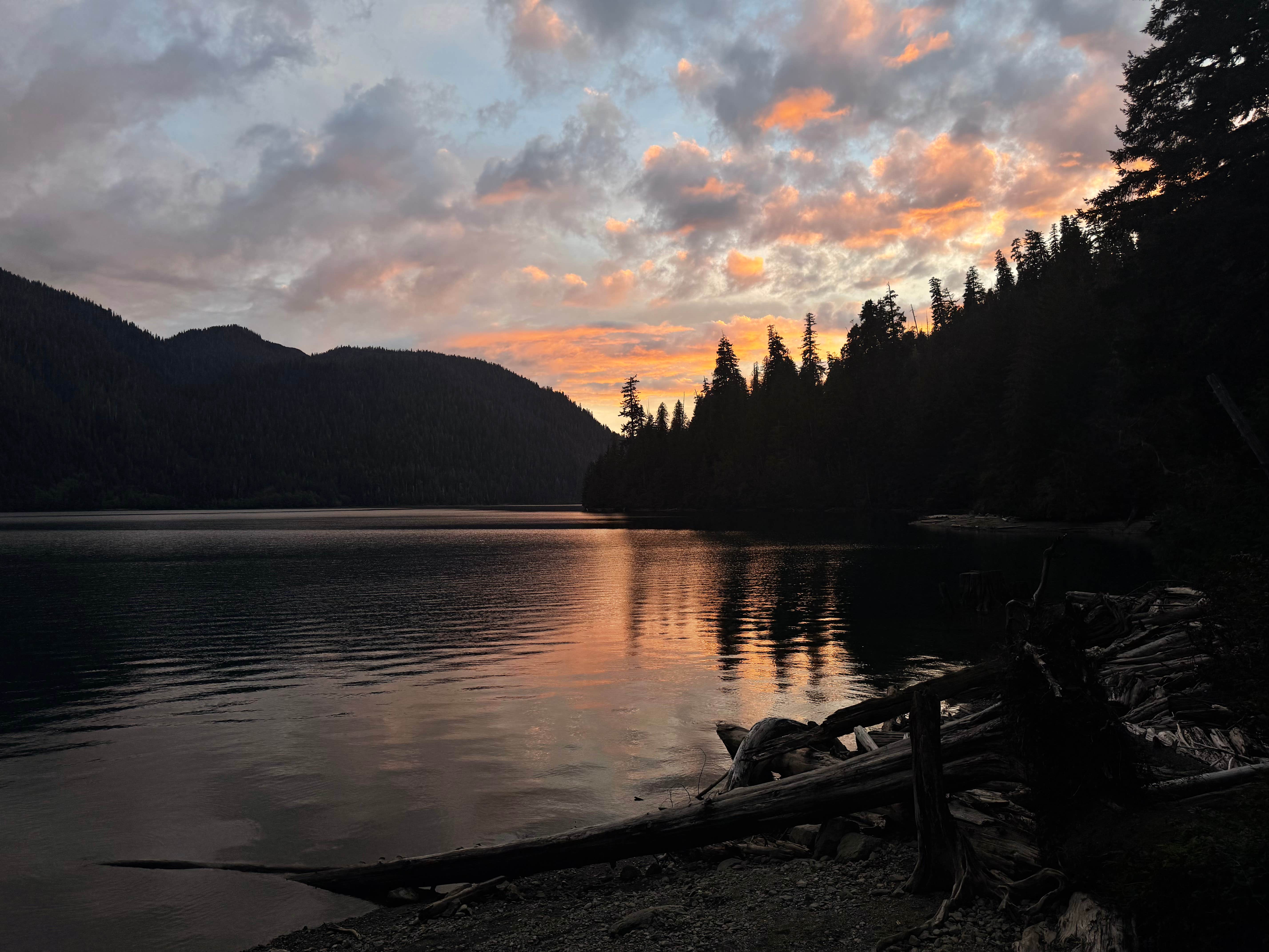 Amy W.'s photo of a dispersed camping area at Baker Pull-Off near Granite Falls, WA