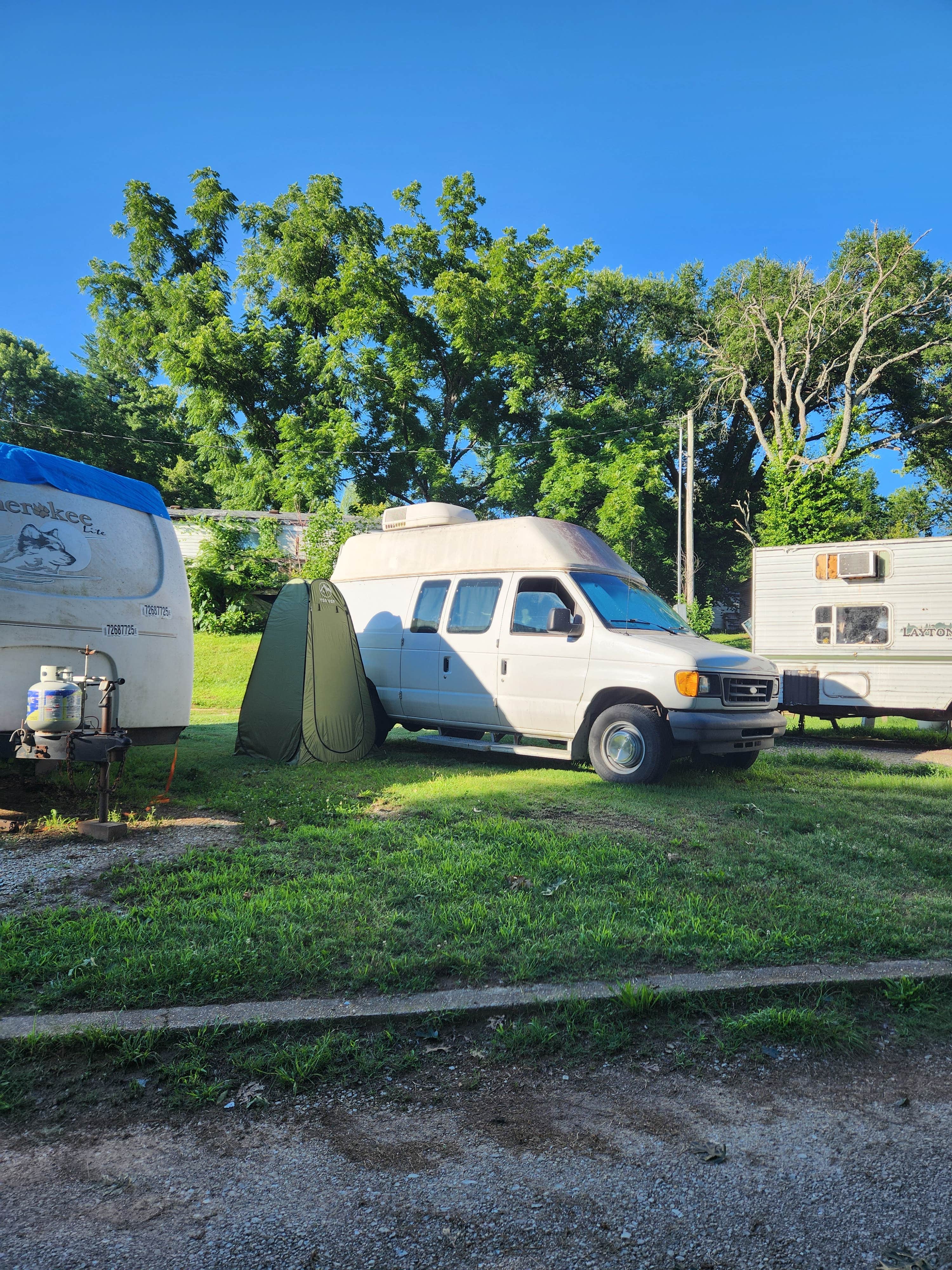 Kimberly P.'s photo of rv camping at Bar B RV Park near Bull Shoals Lake