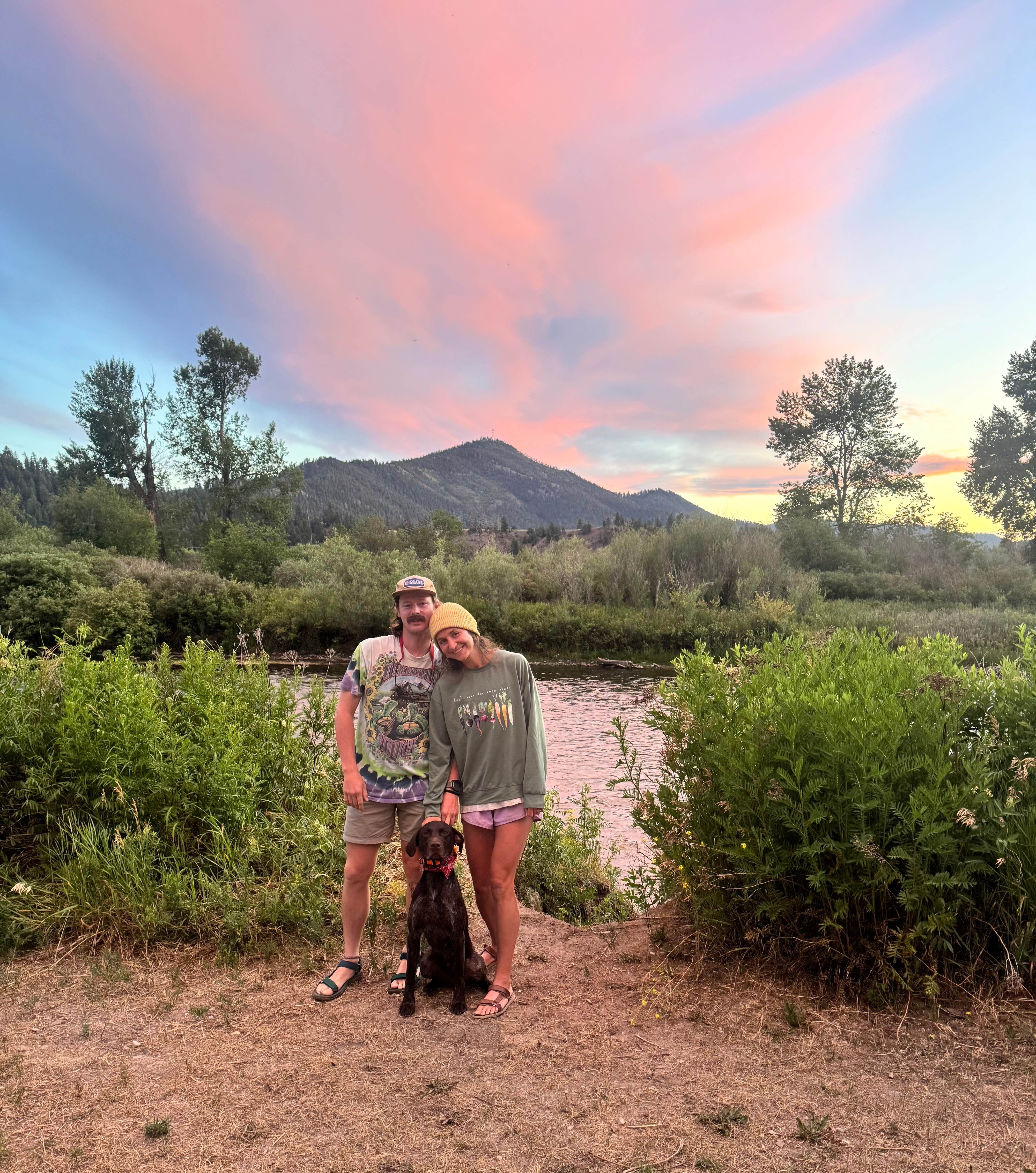 Reames C.'s photo of camping with pets at Bearmouth RV Park near Seeley Lake, MT