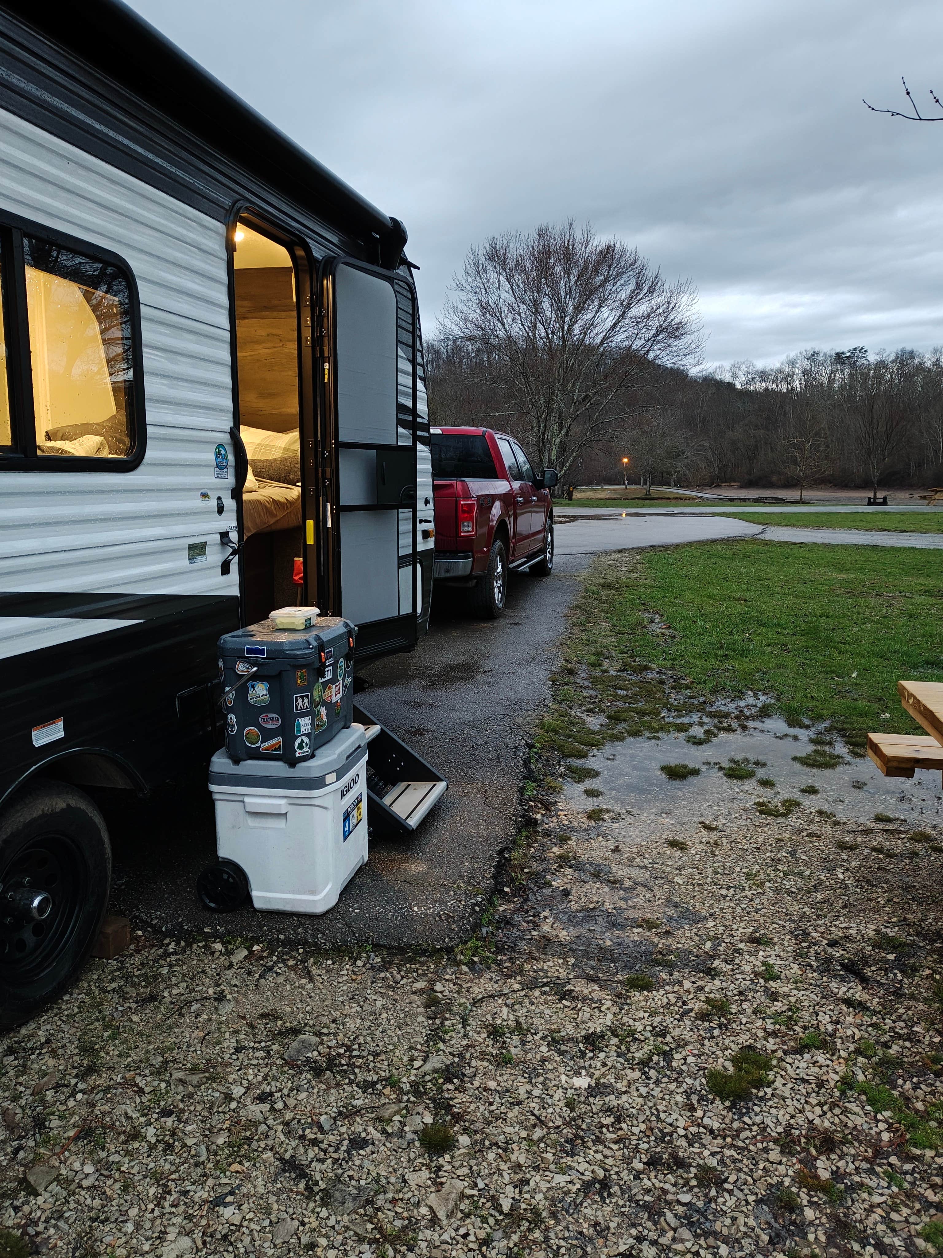 Chelsea B.'s photo of rv camping at Beach Fork Lake Lower Bowen near Wilsondale, WV