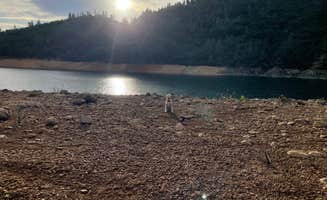 Rosa P.'s photo of camping with pets at Beehive Point Shoreline Campground near Whiskeytown National Recreation Area