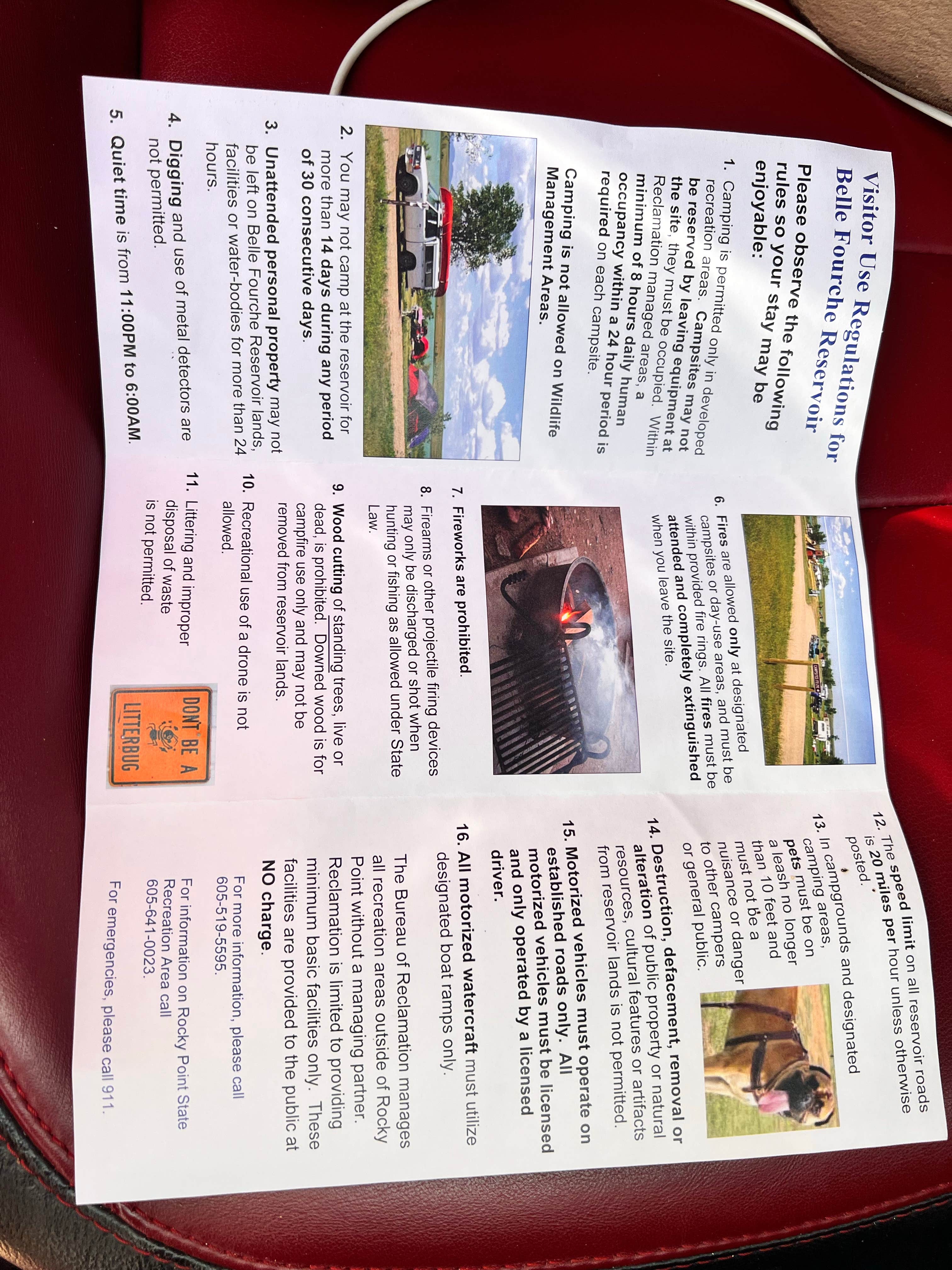 Teresa B.'s photo of camping with pets at Belle Fourche Dispersed Site near Beulah, WY