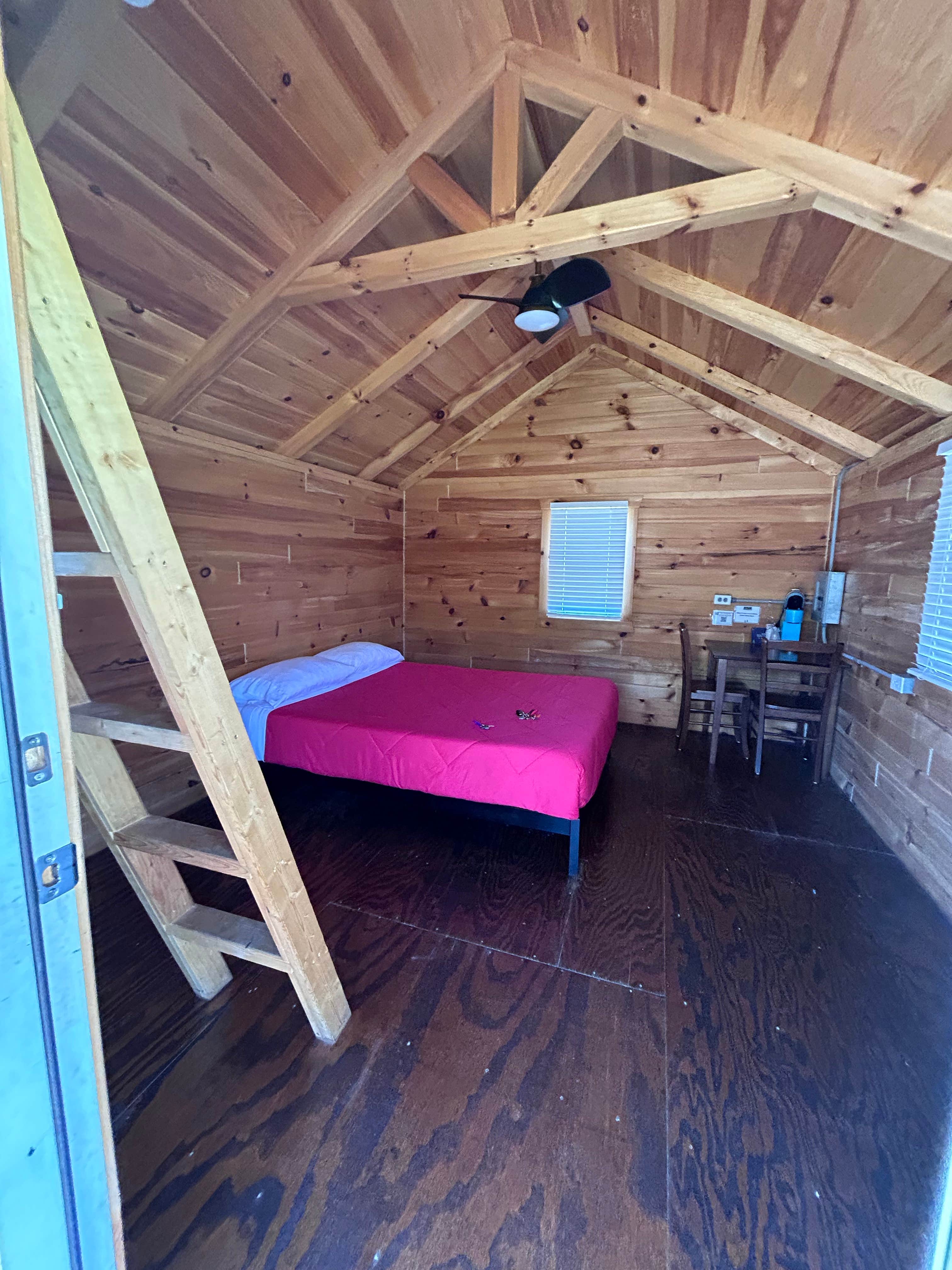Angela C.'s photo of glamping accommodations at Spacious Skies Belle Ridge near McMinnville, TN