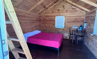 Angela C.'s photo of glamping accommodations at Spacious Skies Belle Ridge near Albany, KY