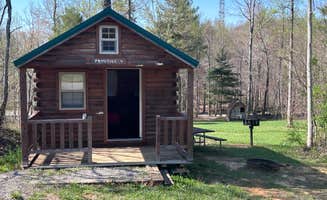 Angela C.'s photo of glamping accommodations at Spacious Skies Belle Ridge near Rugby, TN