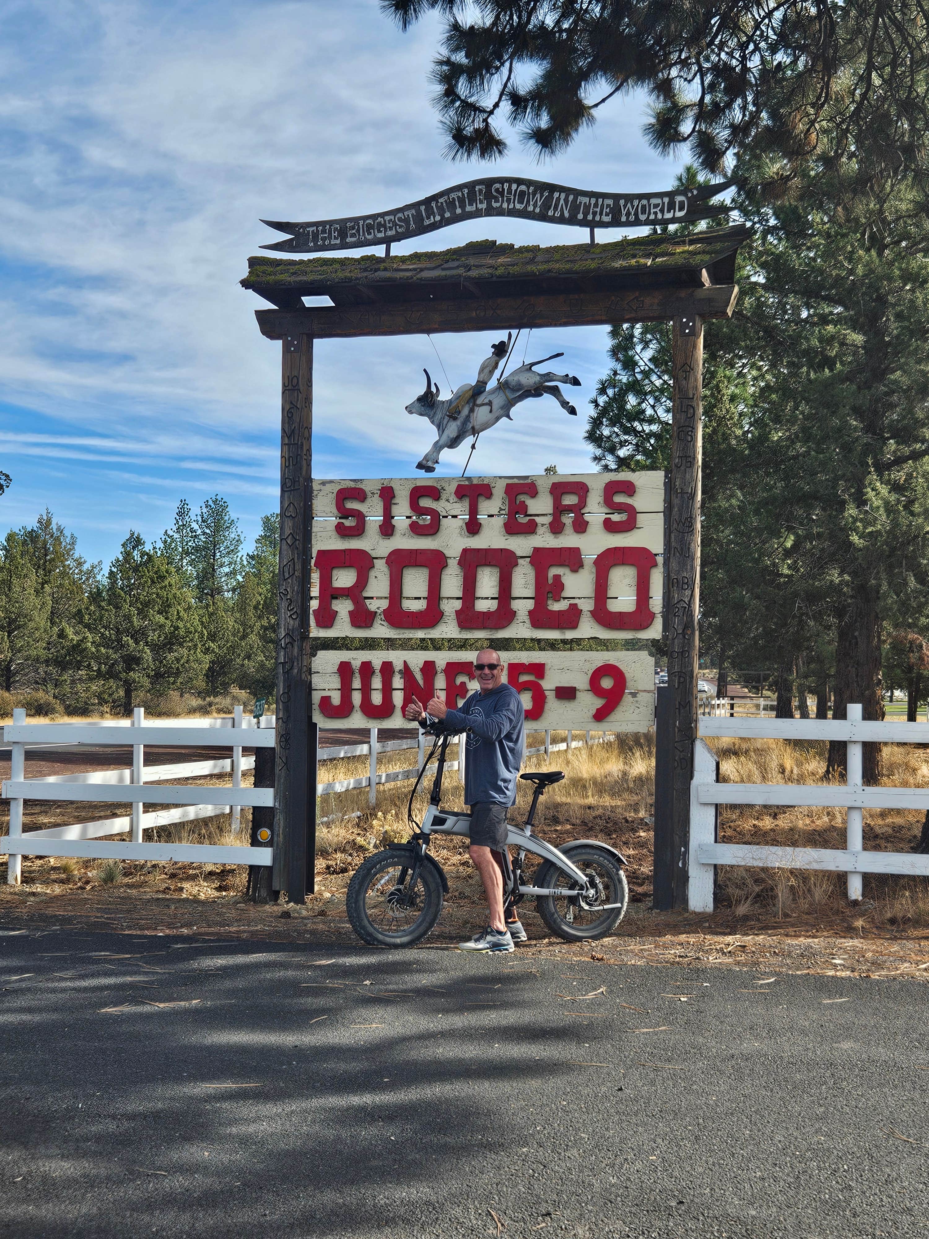 Rachel G.'s photo of camping with a horse at Bend / Sisters Garden RV Resort near Redmond, OR